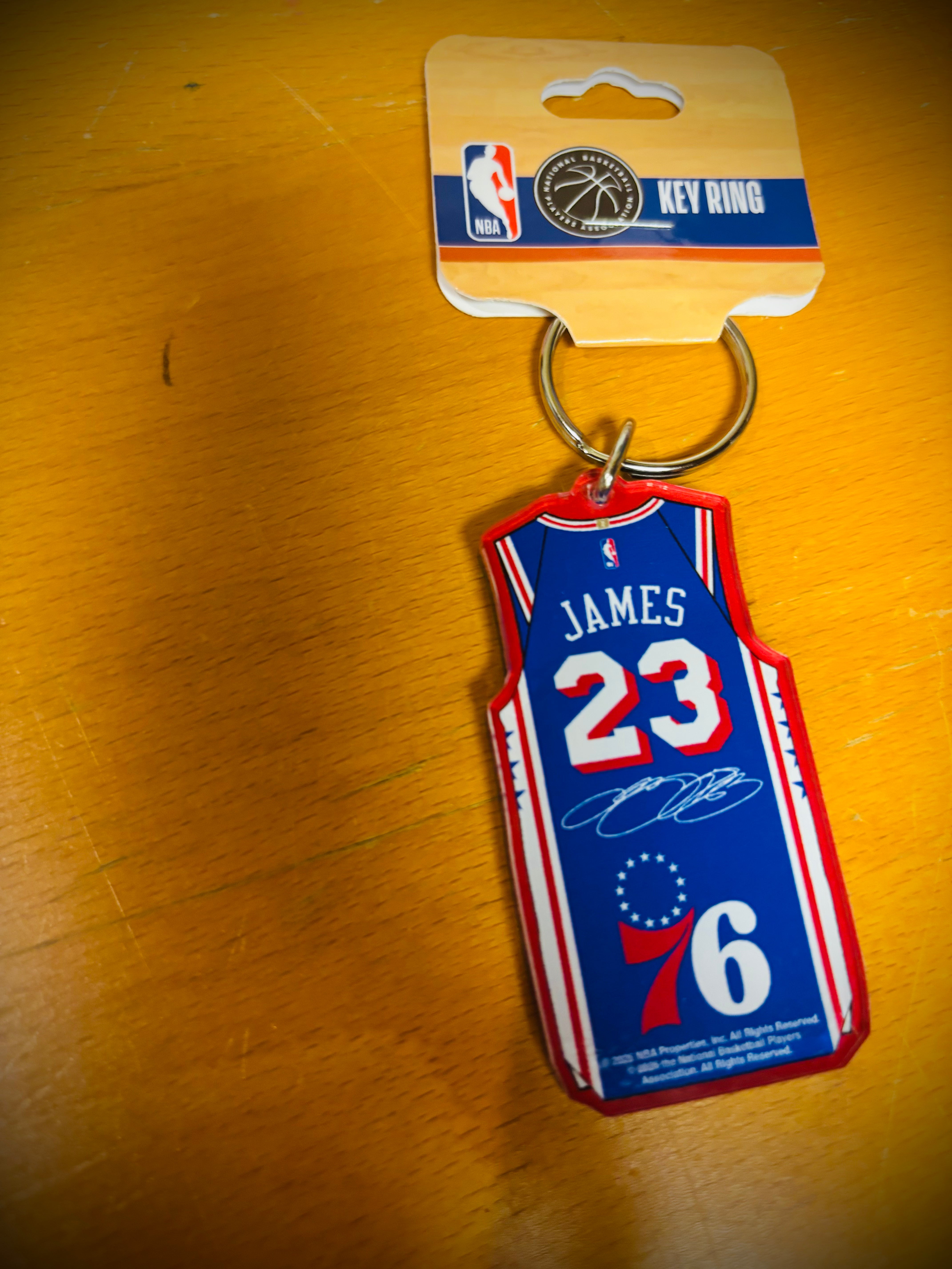 Sixers Labron James Keychain