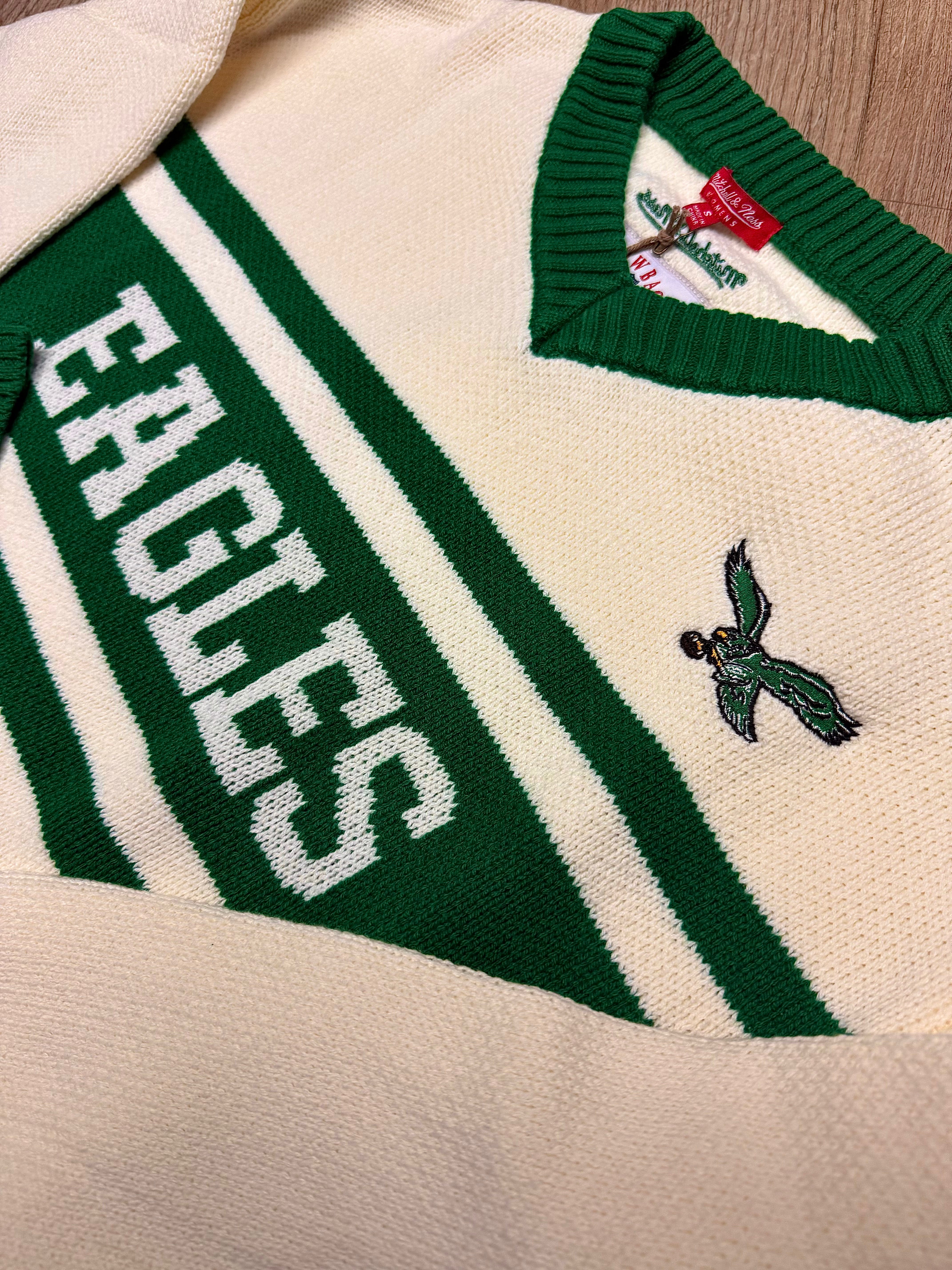 Ladies Eagles Retro Roots V-Neck Sweater