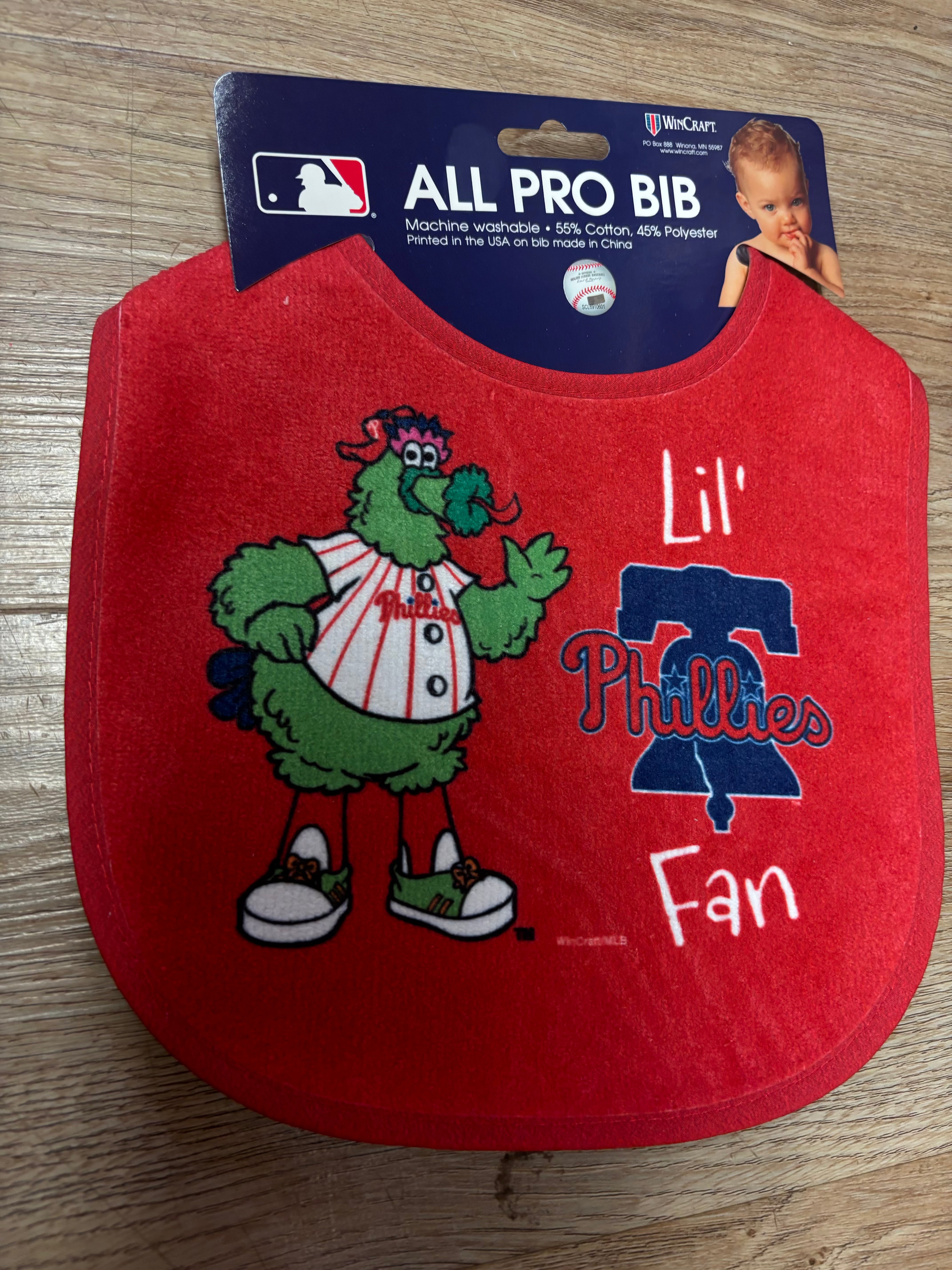 Phillie Phanatic All Pro Baby Bib