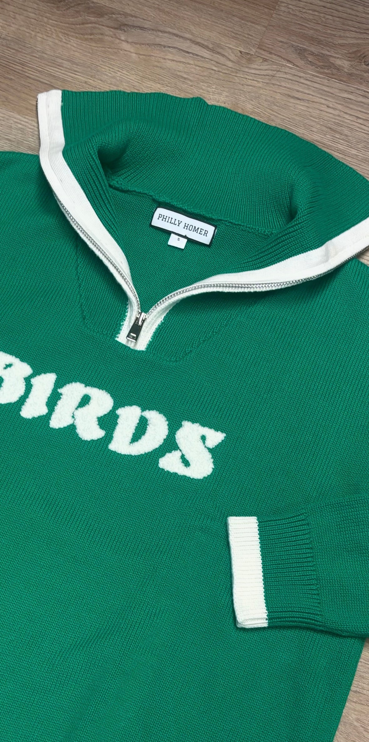 Birds 1/4 zip Ladies sweater