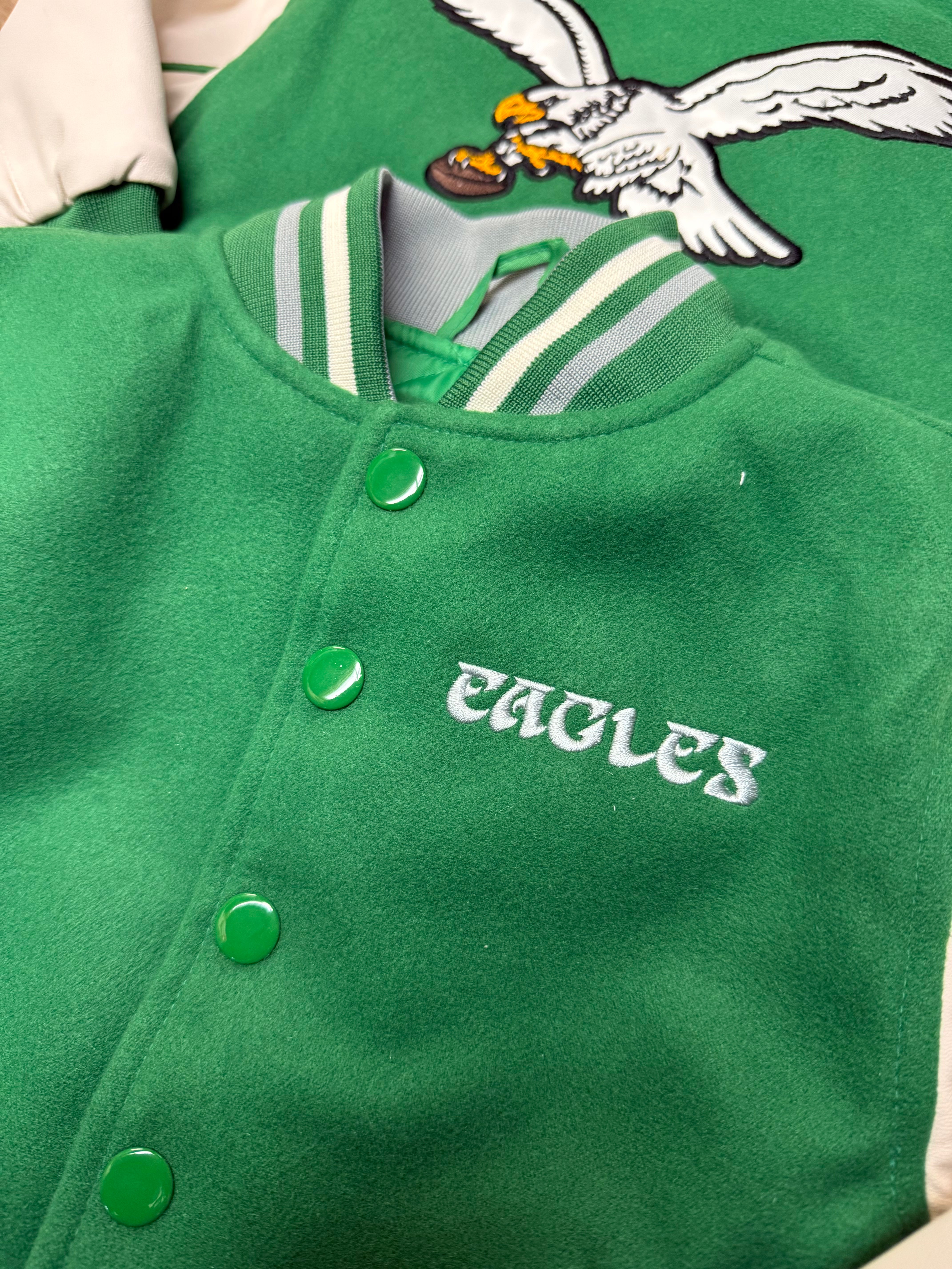 Toddler Eagles Throwback Varsity Classic Jacket