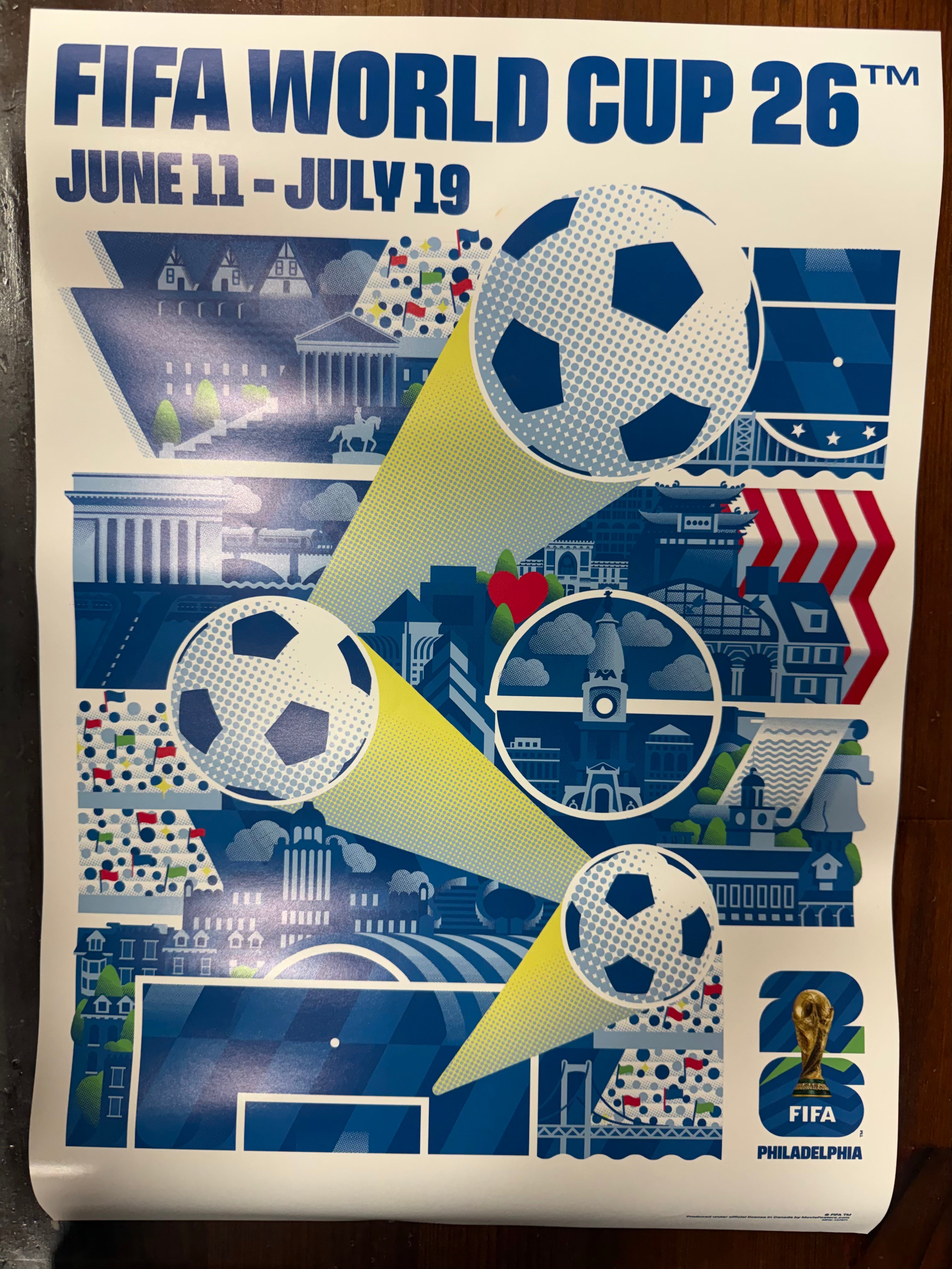 FIFA World Cup Philadelphia 2026 Official Poster