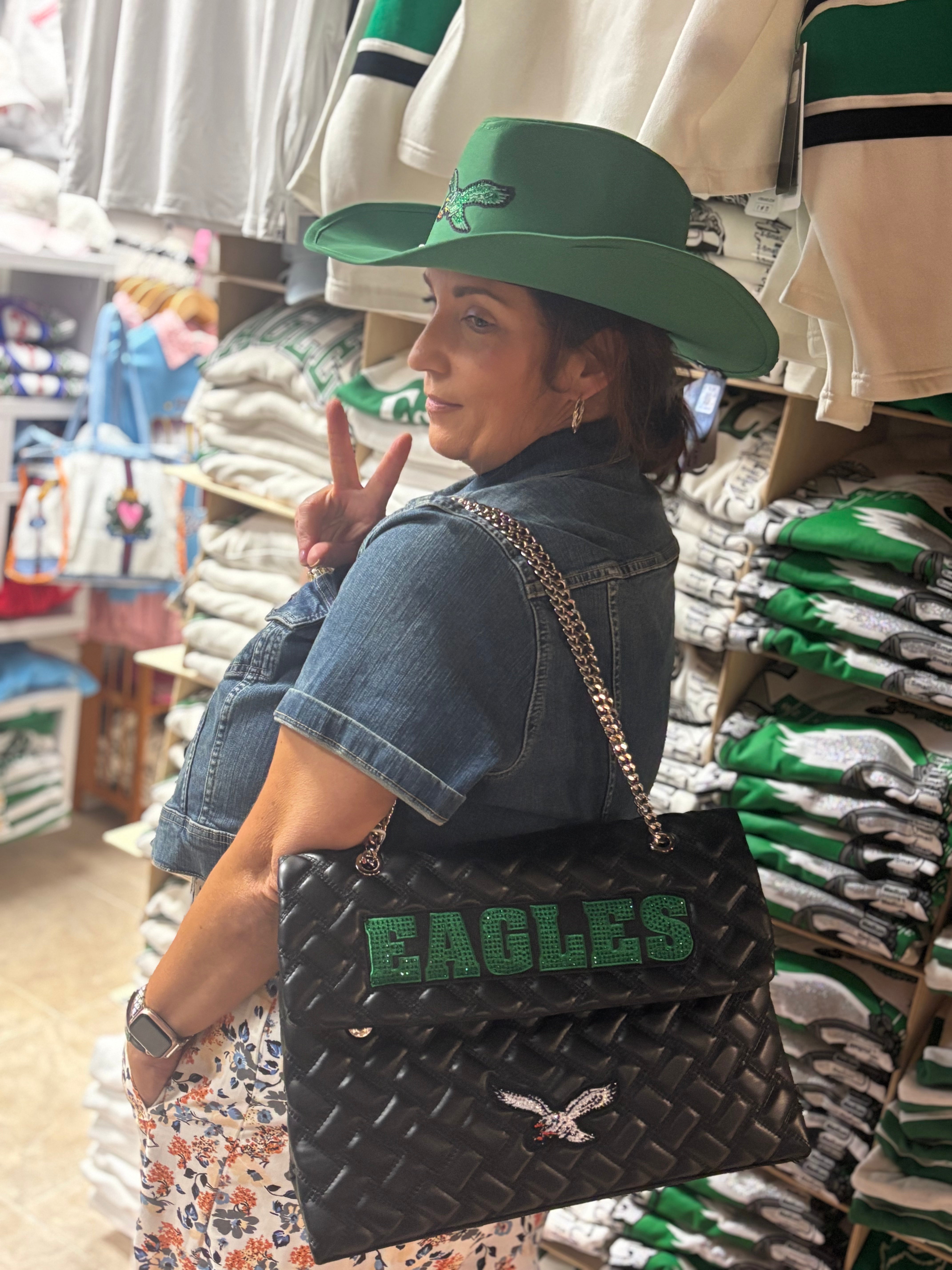 Eagles Throwback Quilted Tote