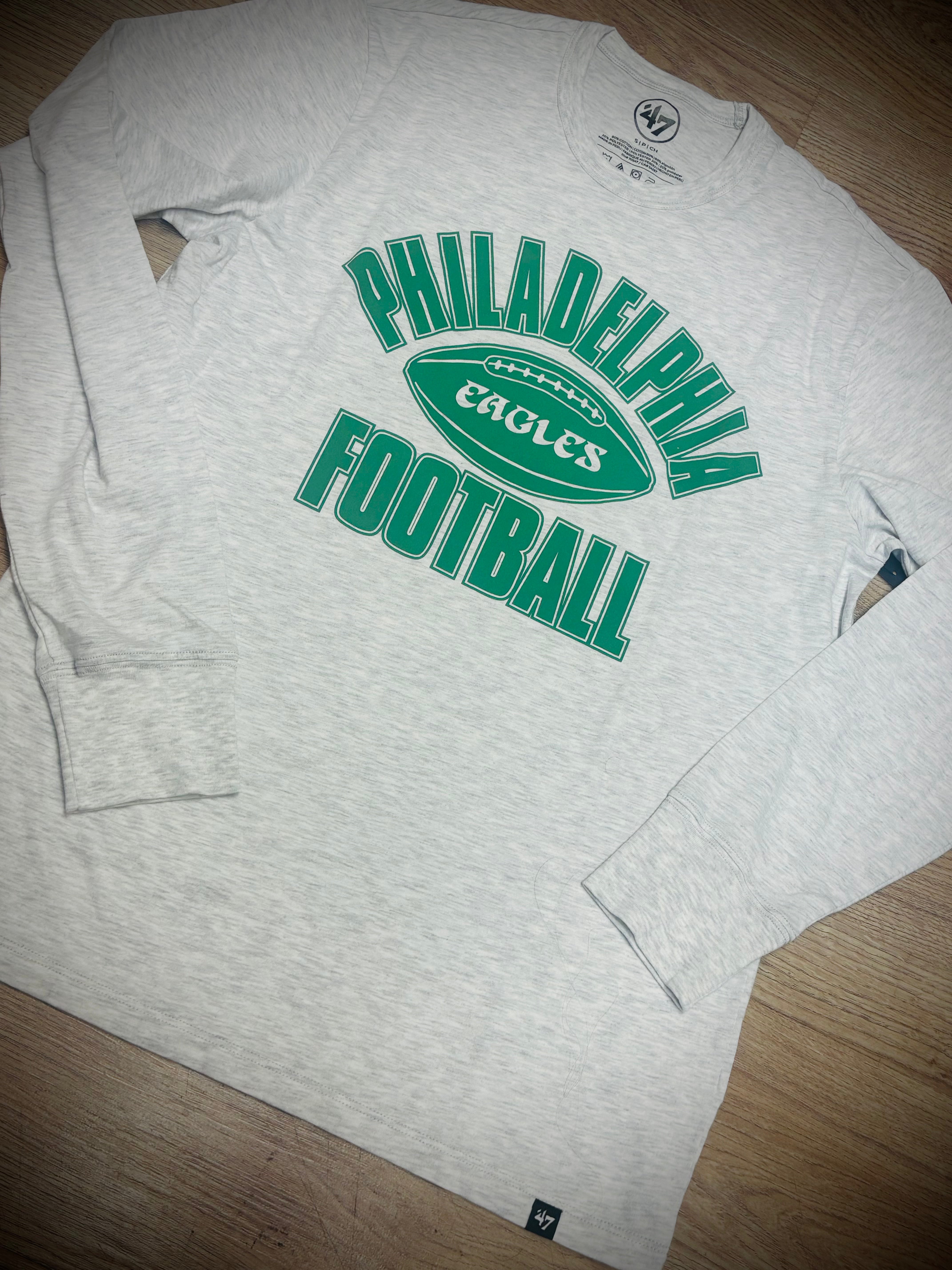 Eagles Grey Long Sleeve Franklin Tee