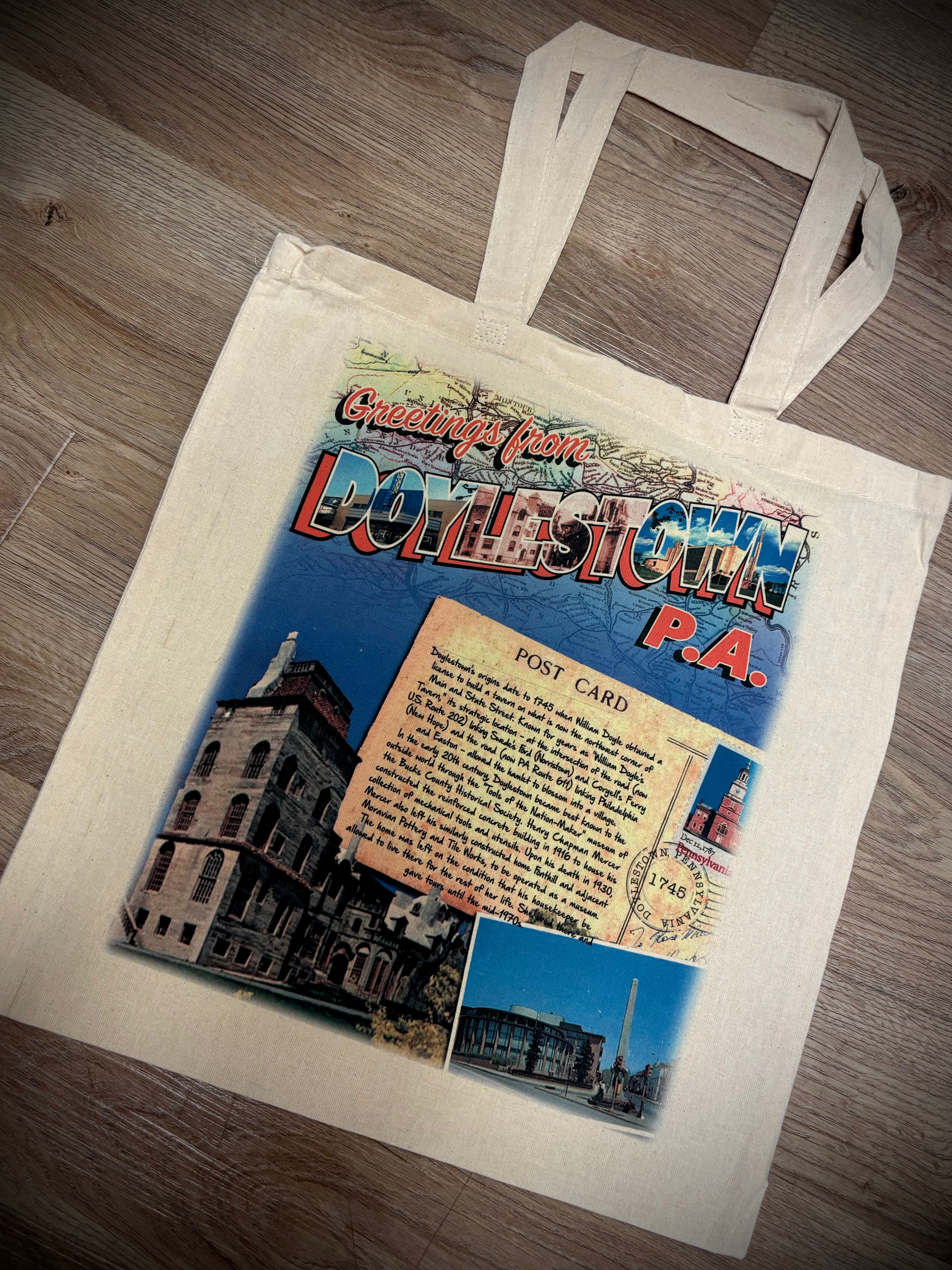 Doylestown Custom Canvas Tote Bag