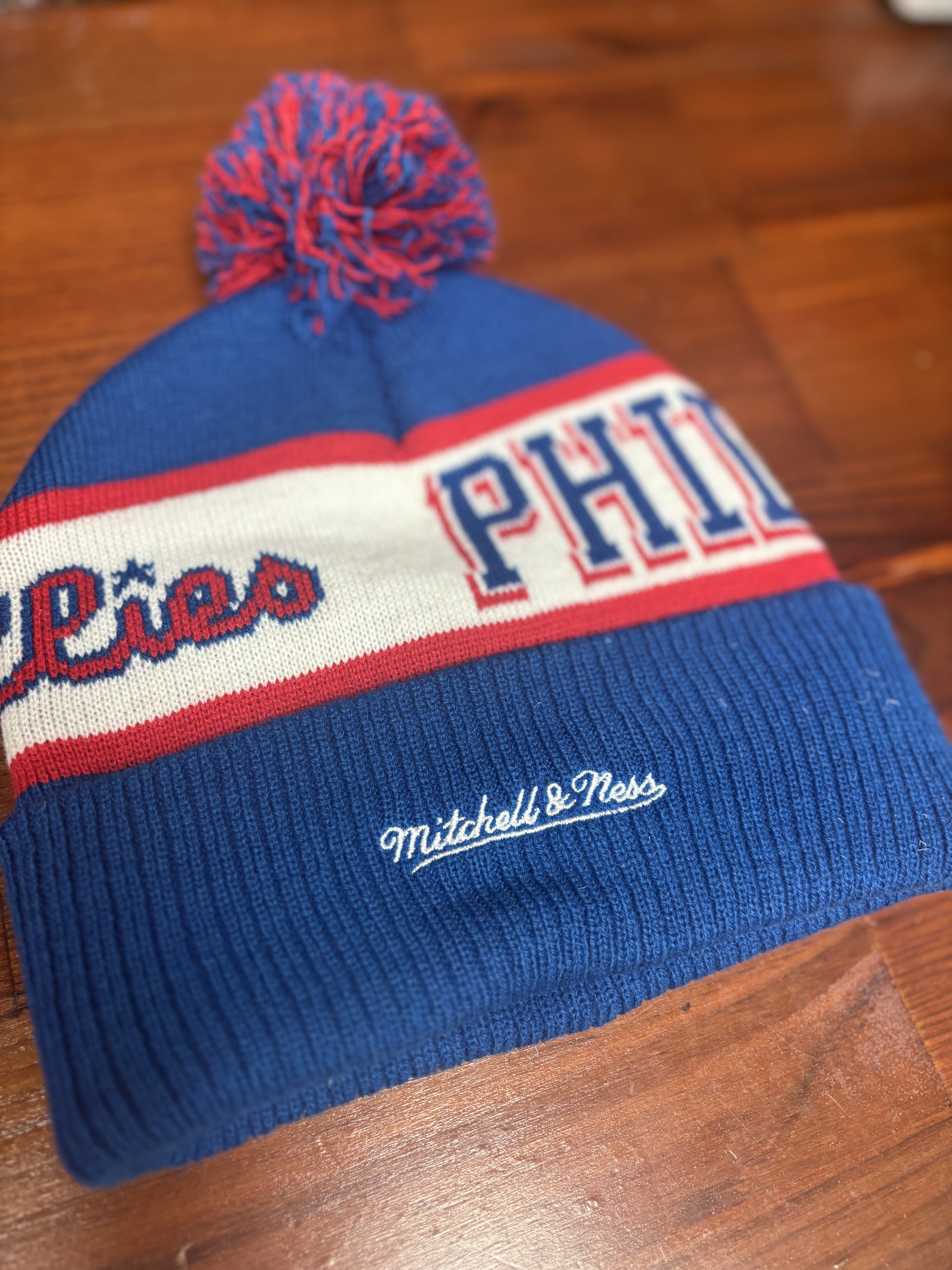 Phillies Pom Pom Beanie