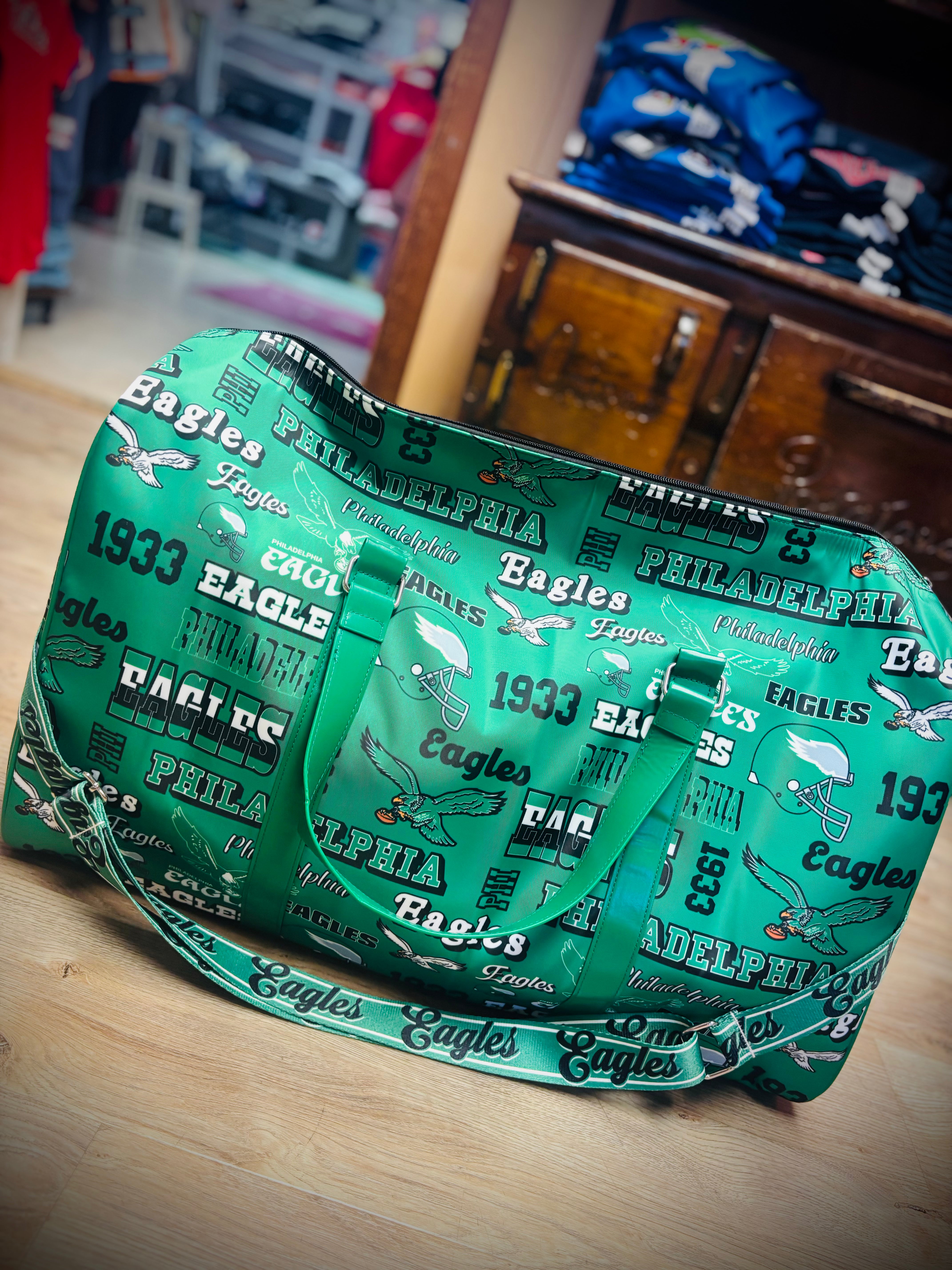 Retro Eagles Printed Duffle