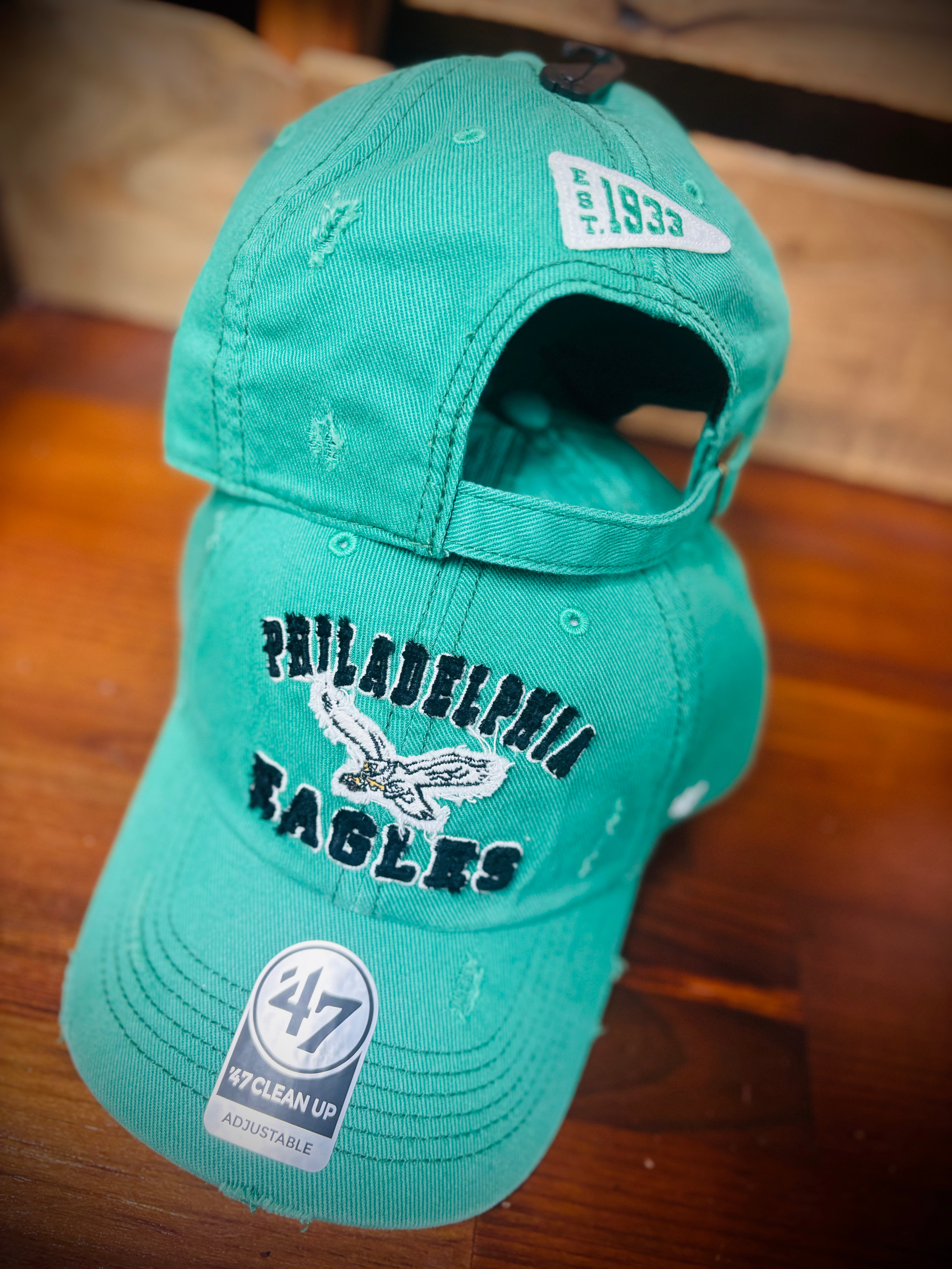 Philadelphia Eagles Historic Kelly Green Clean Up Hat