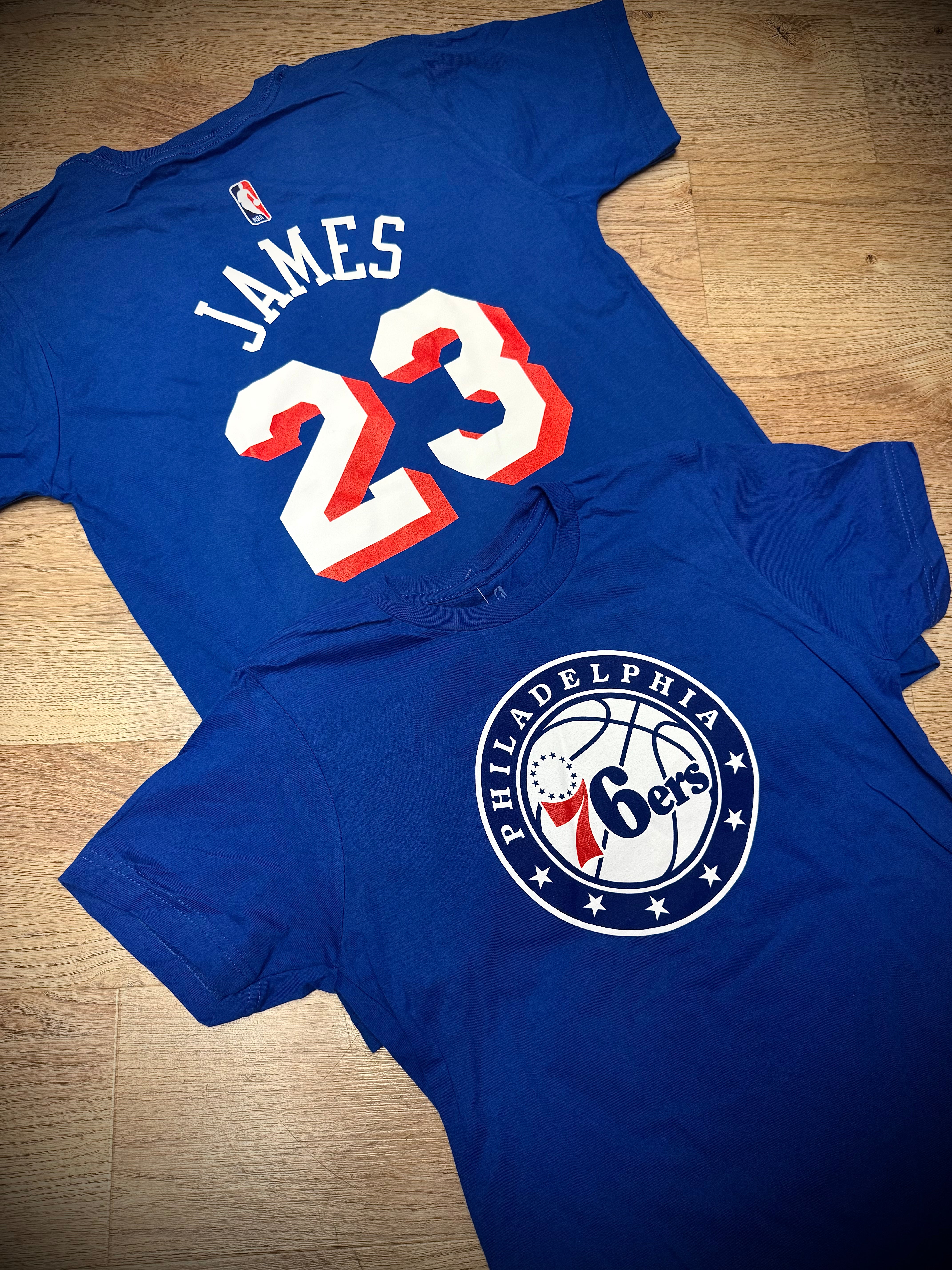 Kids Lebron James Sixers Shersey Name and Number Tee