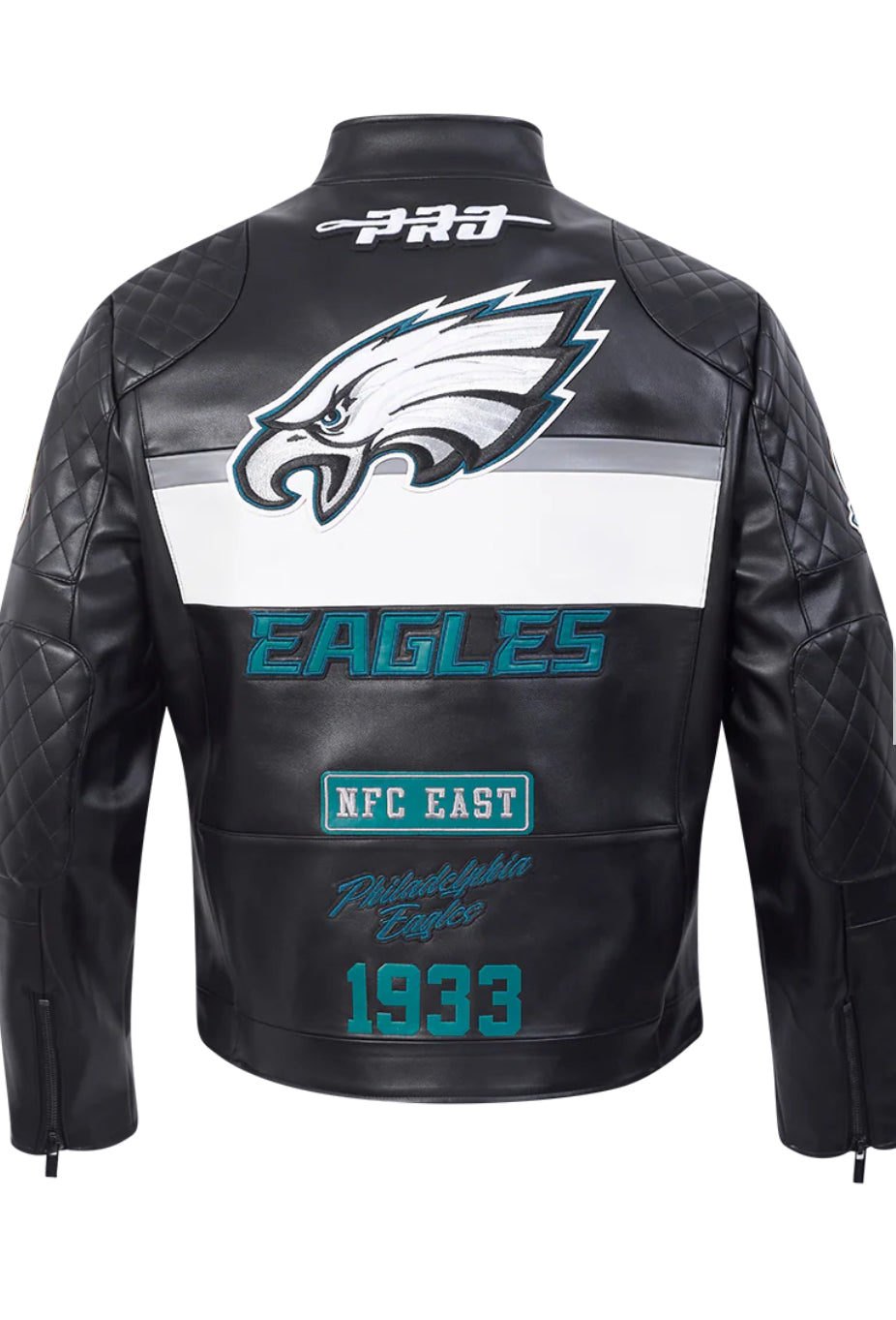 Philadelphia Eagles Mens Moto Jacket