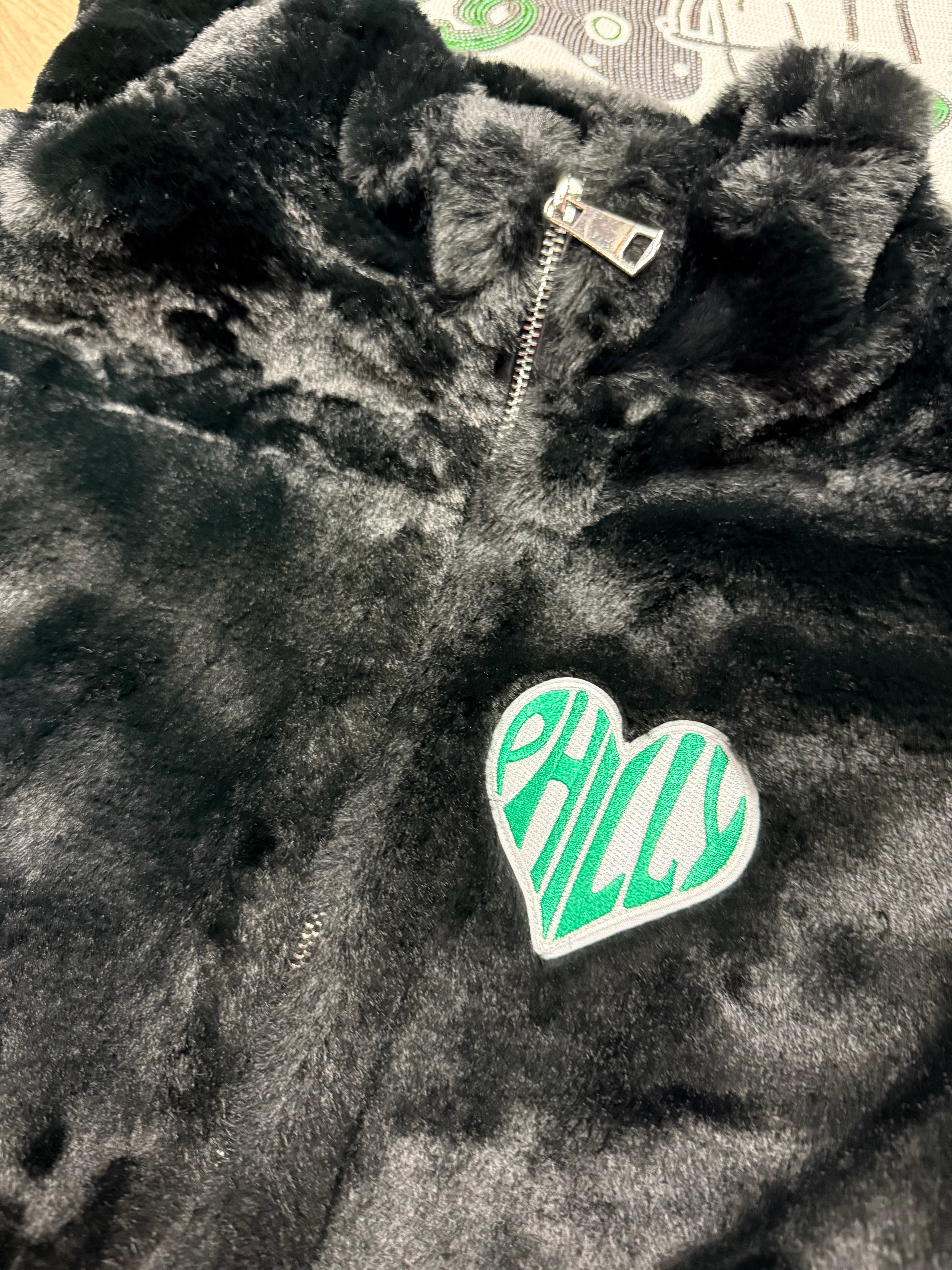 Ladies Philly Bling Faux Fur Vest