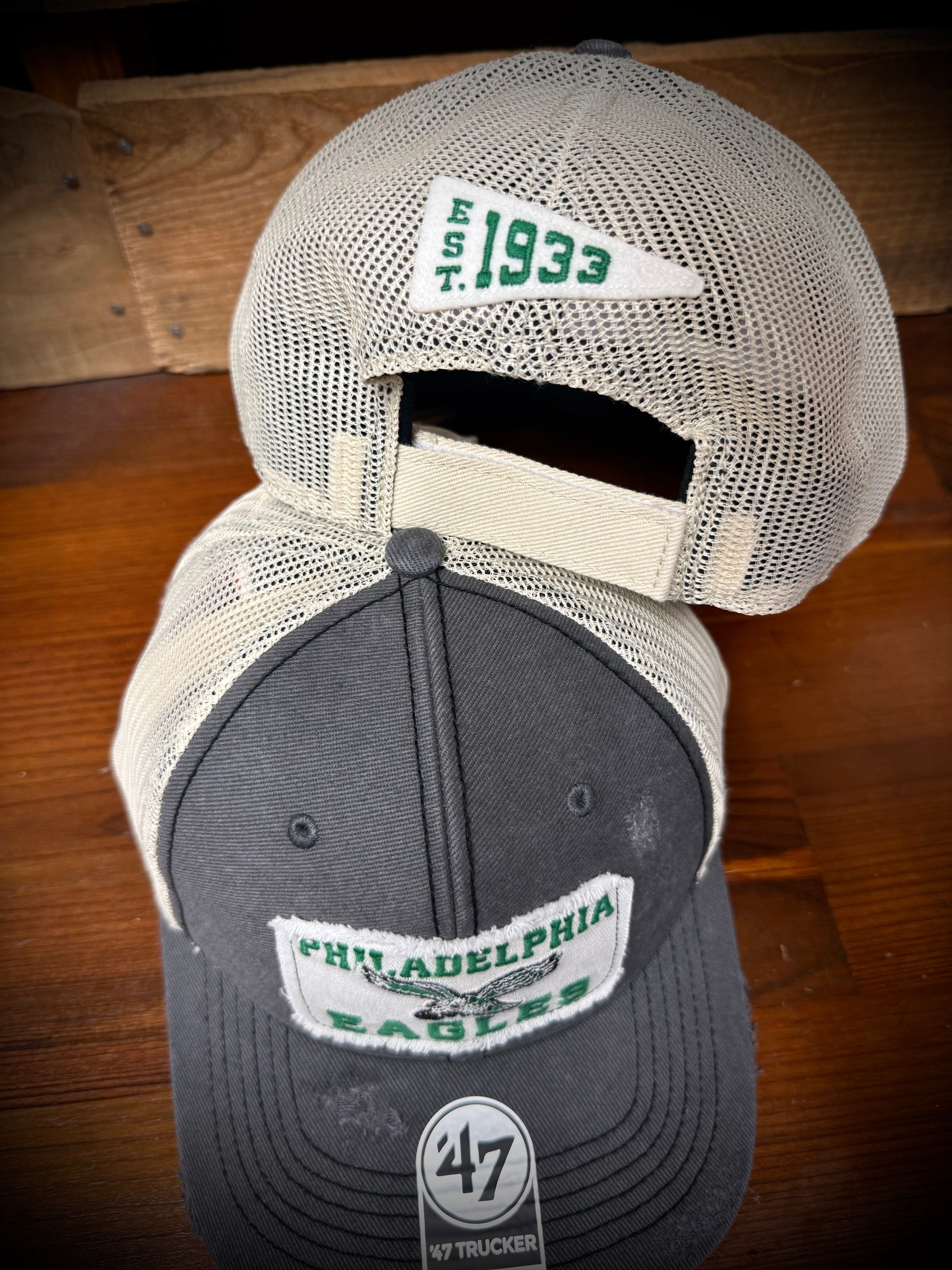 Philadelphia Eagles Grey Historic Trucker Hat