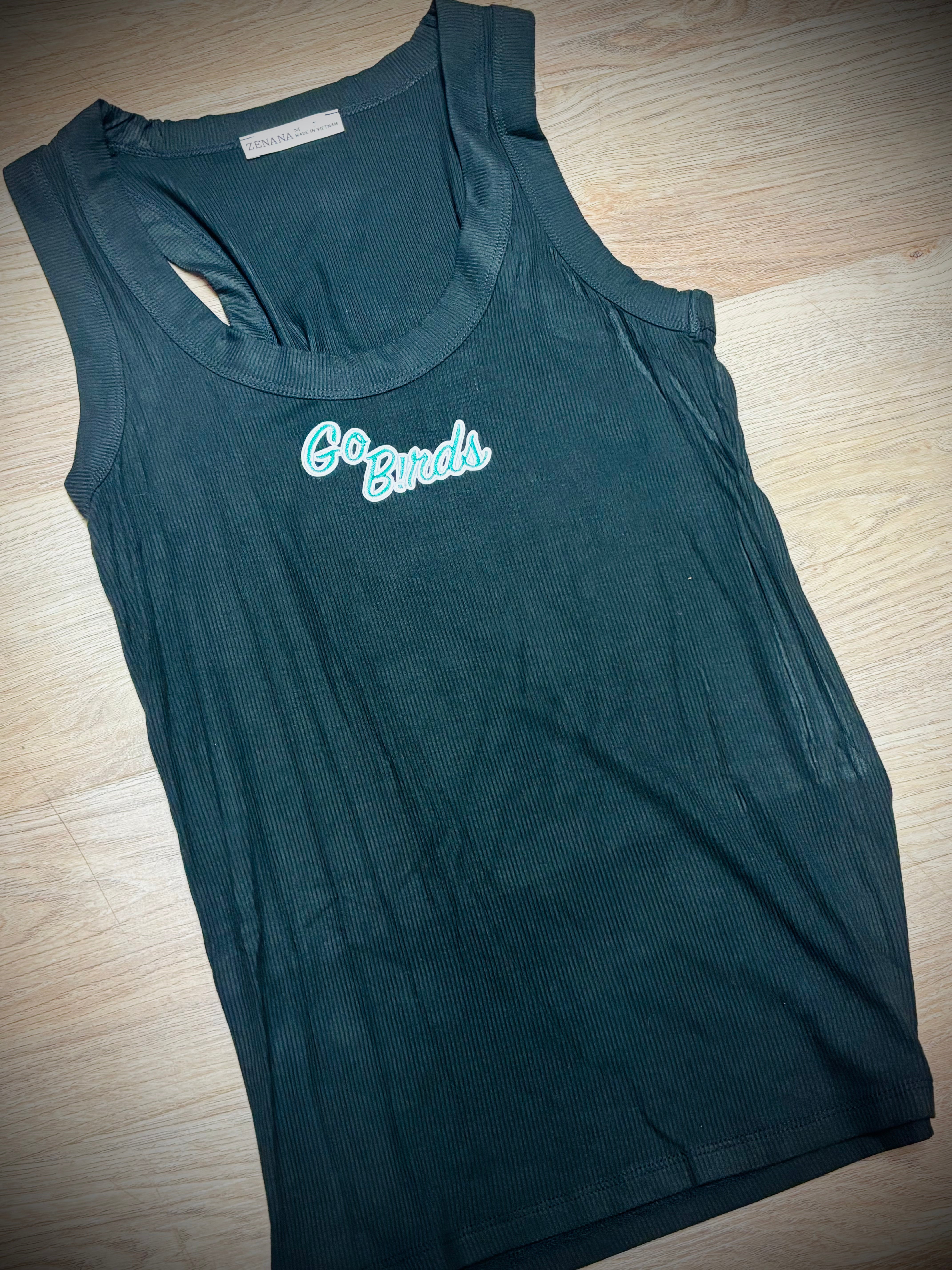 Black Birch Ladies Ribbed Tank