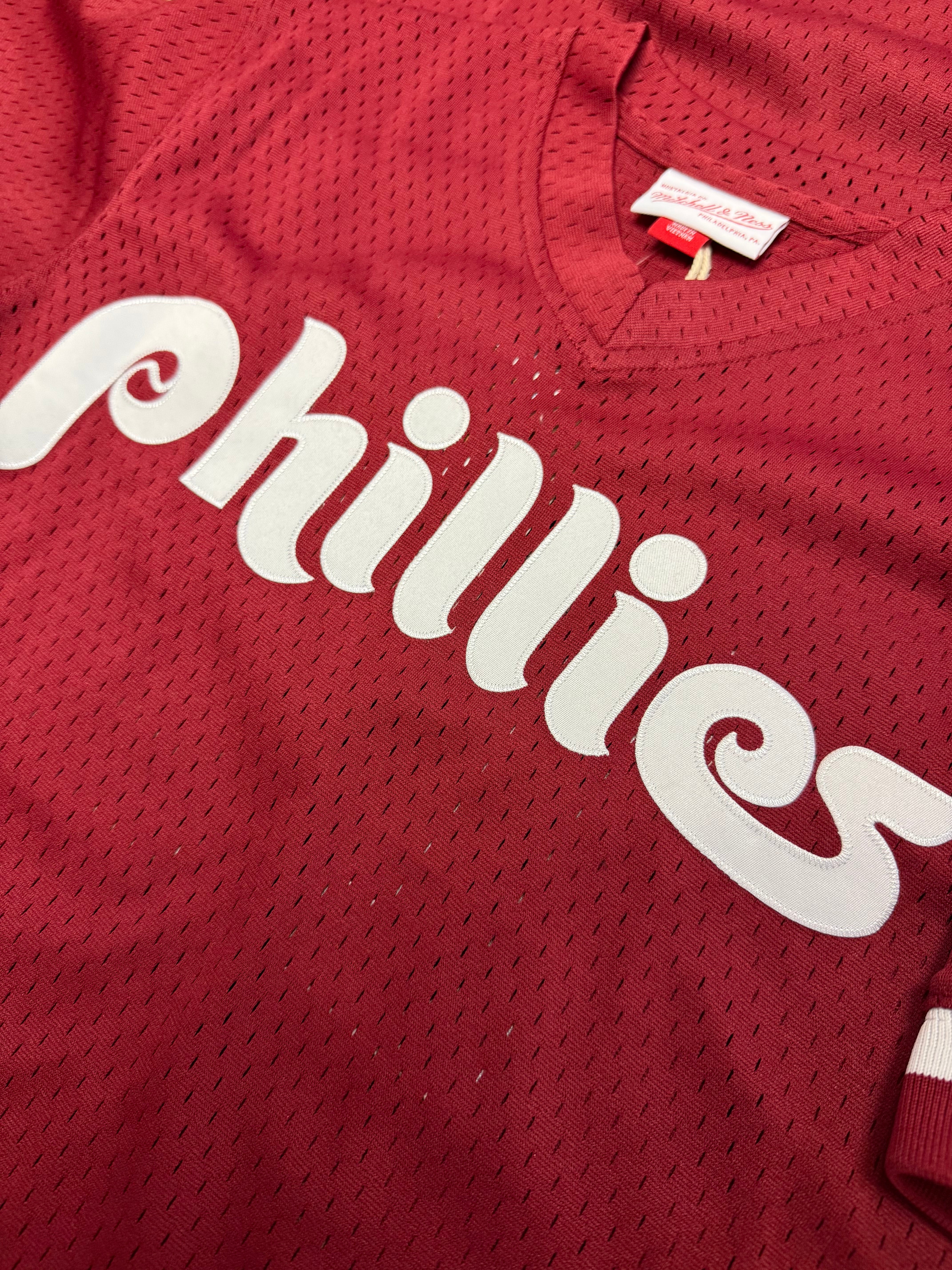Kids Darren Daulton Throwback Phillies Mesh BP Jersey