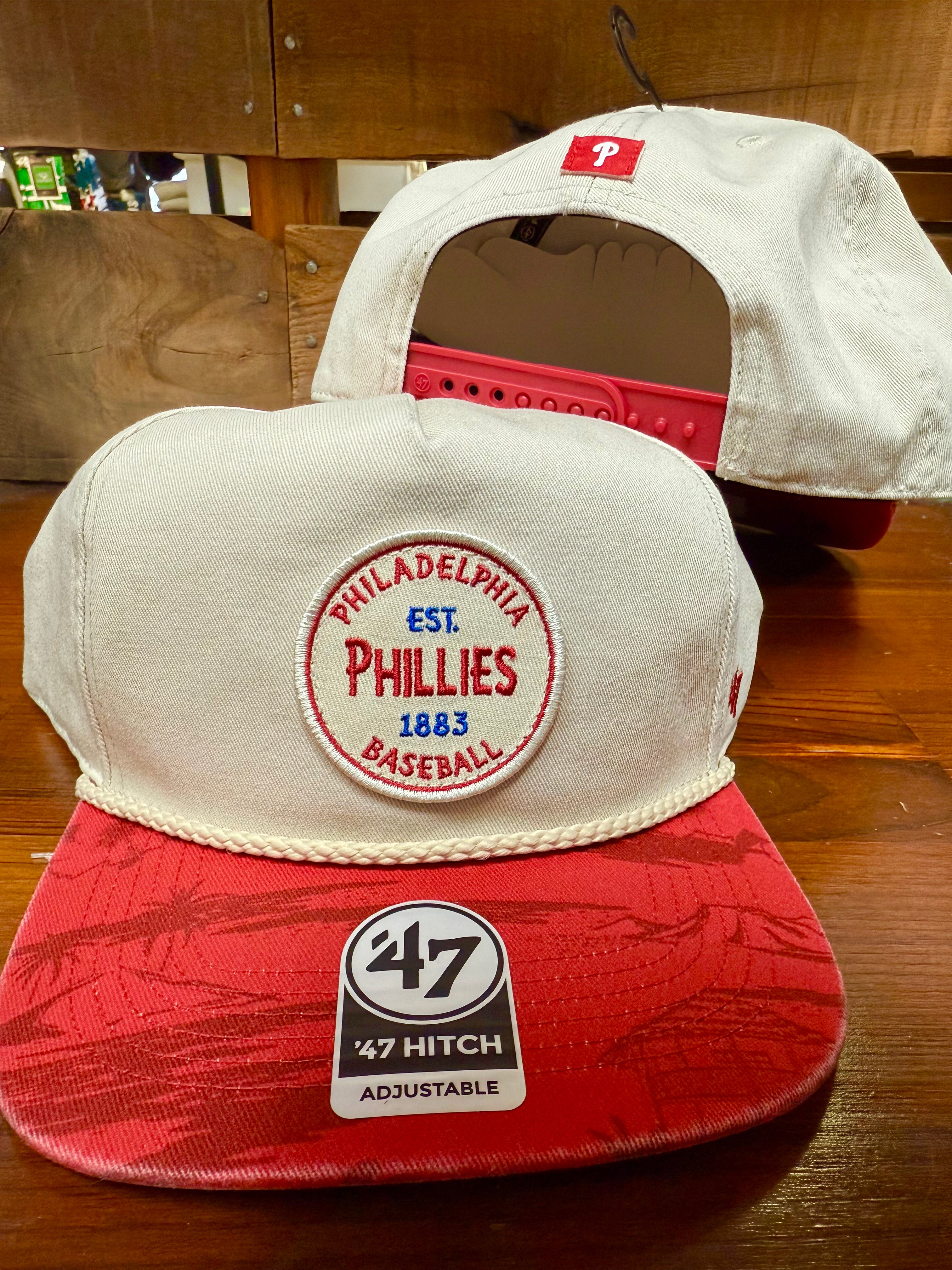 Philadelphia Phillies Bone Fiji Rope Hitch Hat