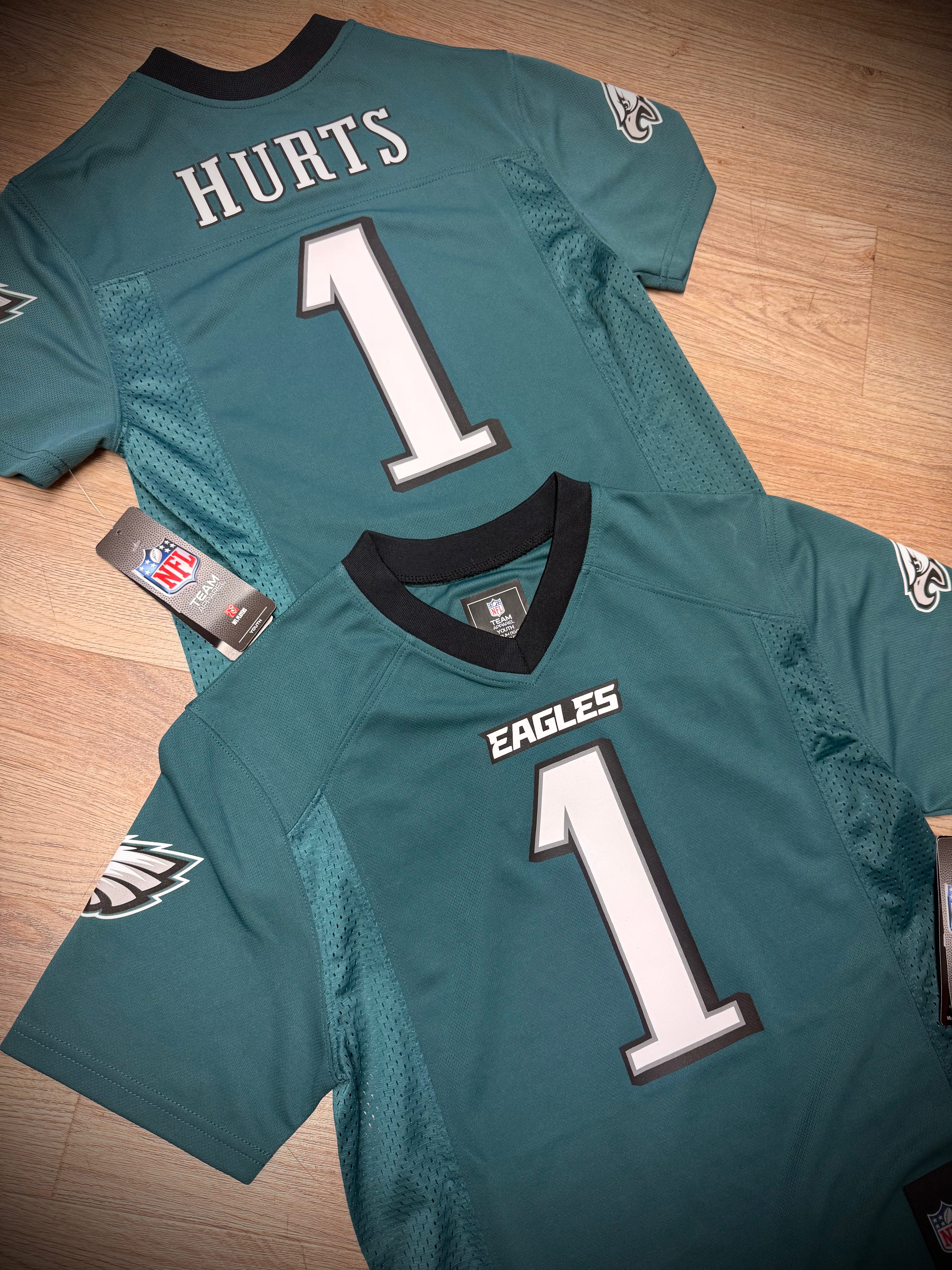 Kids Jalen Hurts Midnight Green Jersey