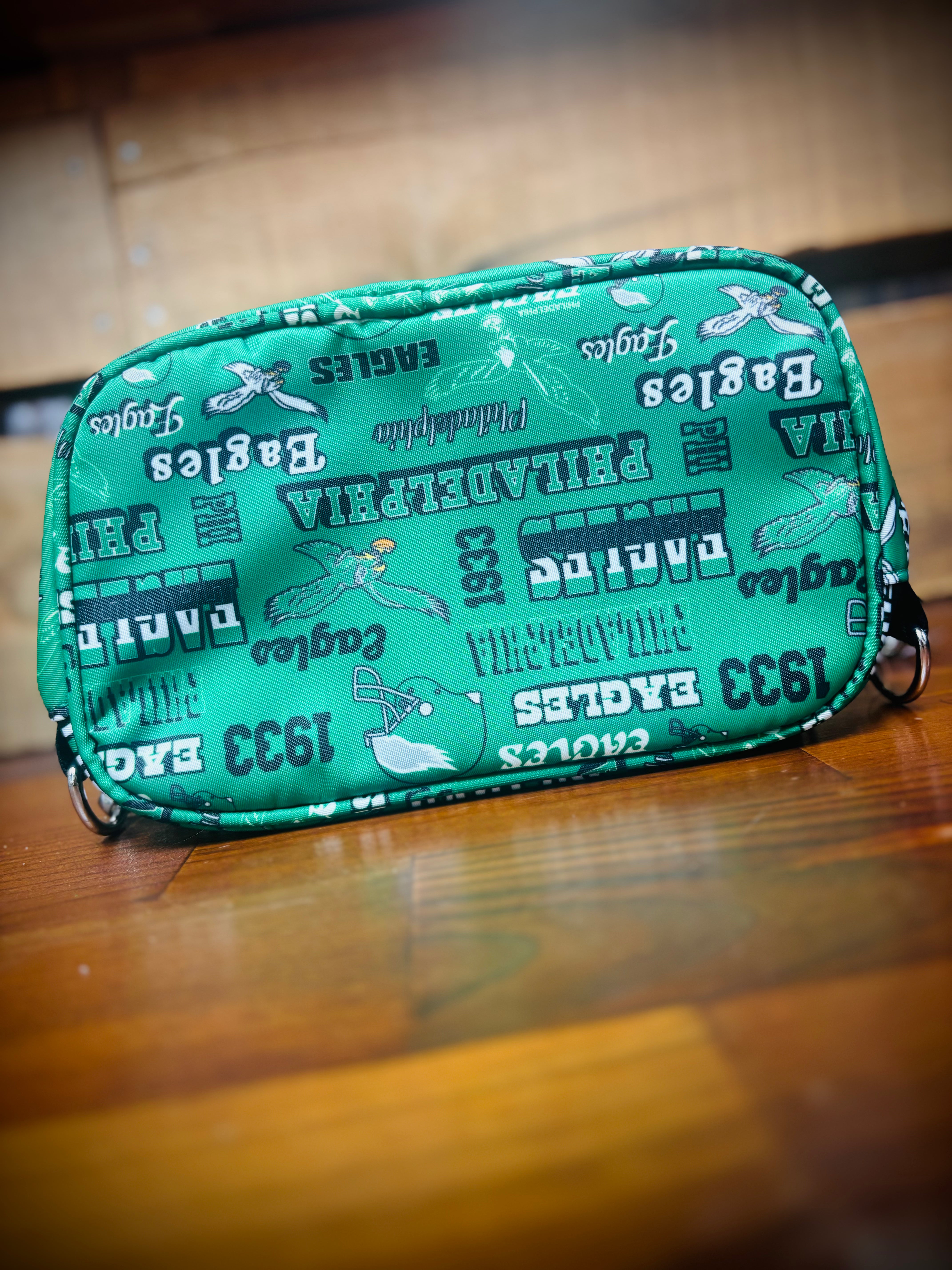 Eagles Retro Print Camera Bag