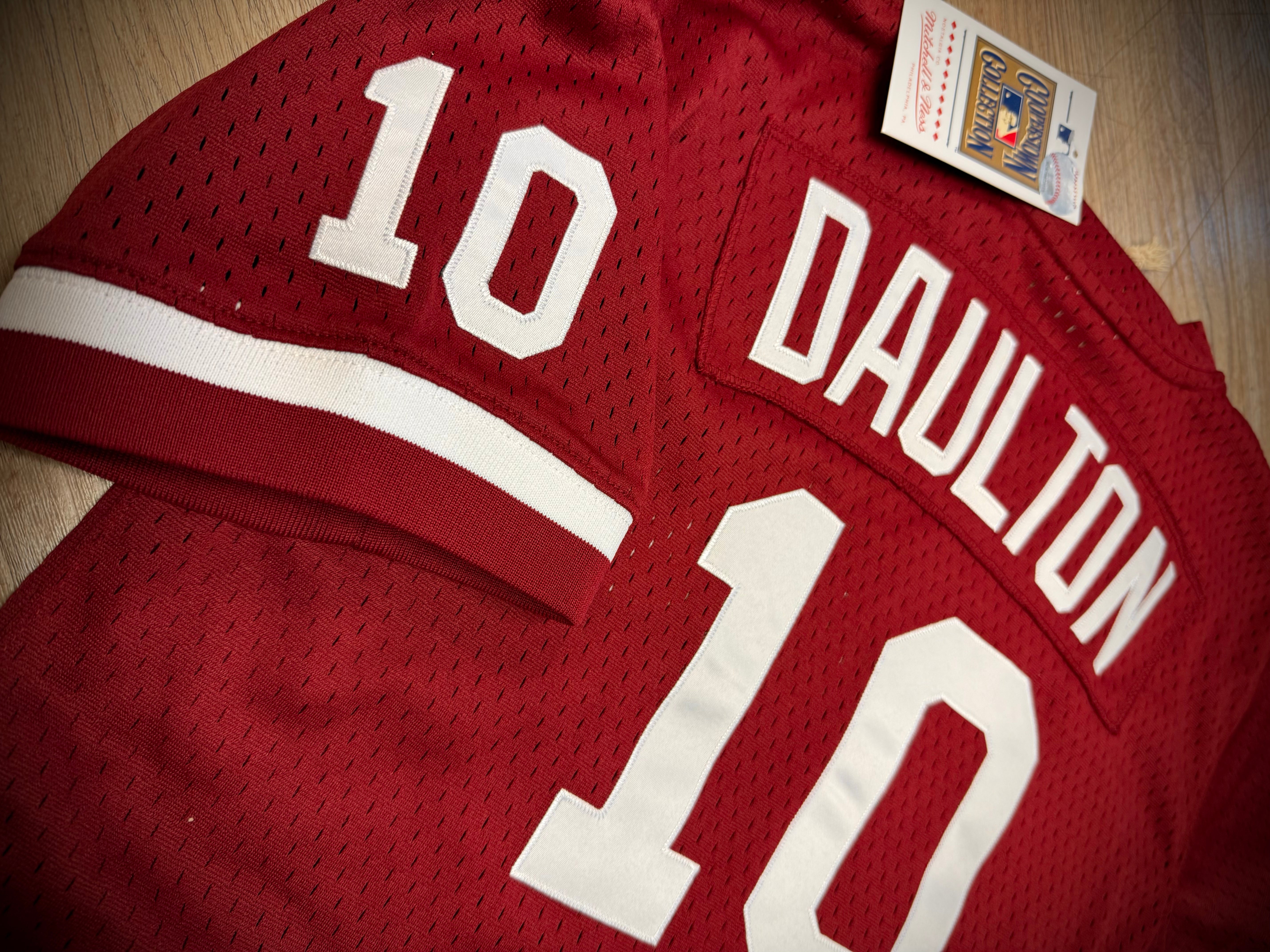 Kids Darren Daulton Throwback Phillies Mesh BP Jersey