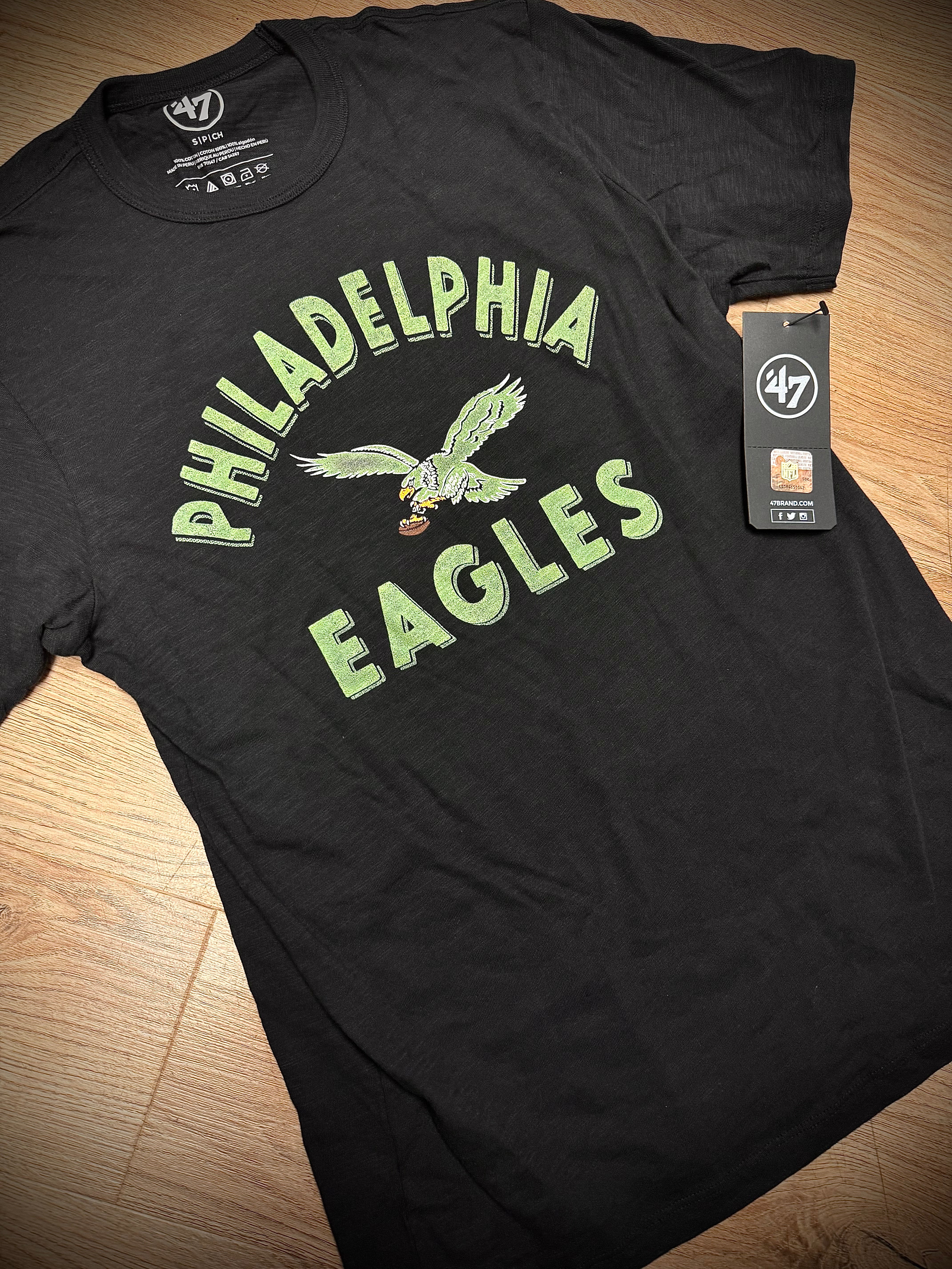 Eagles Jet Black Fade Scrum Tee