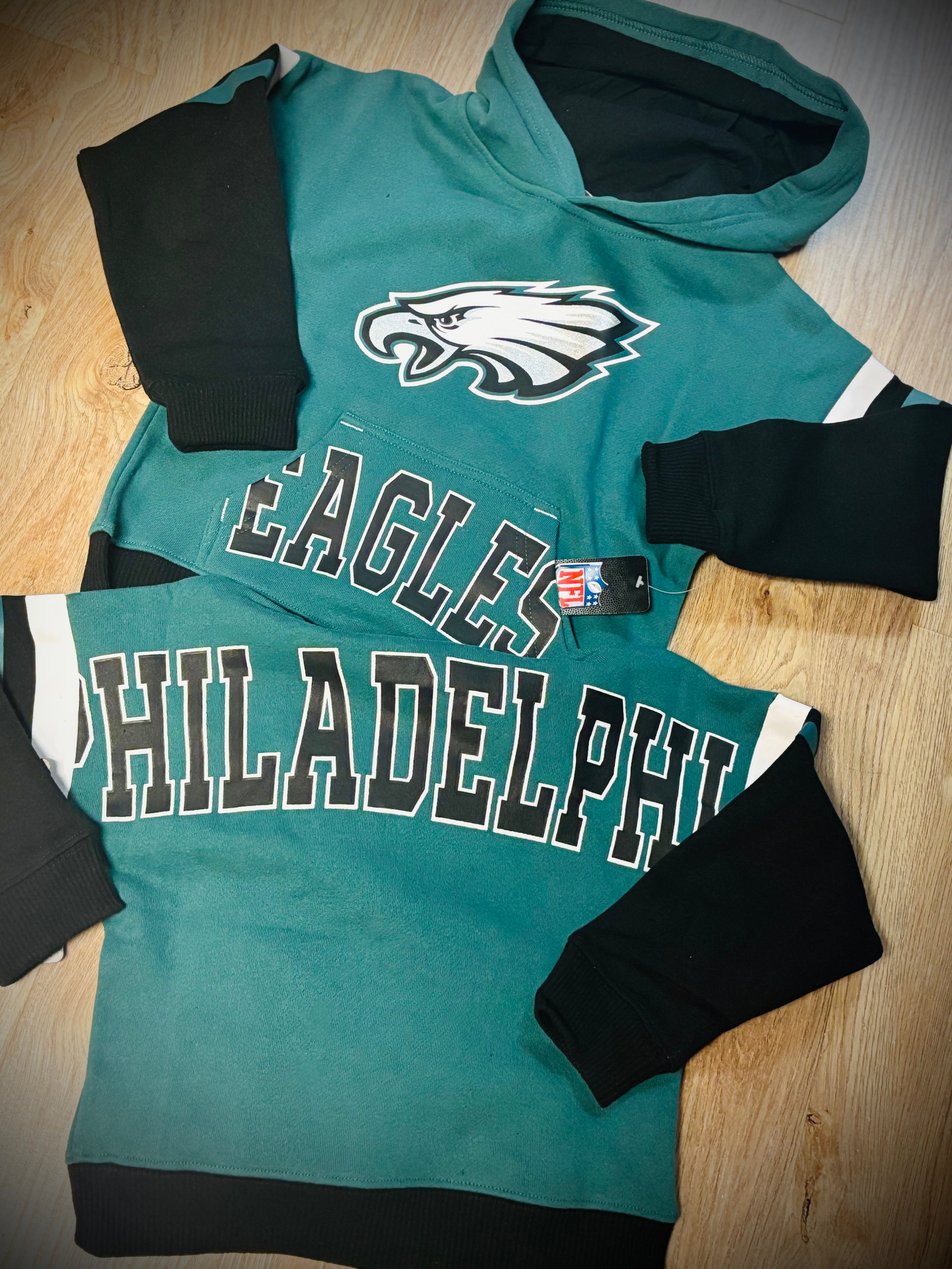Eagles Little Kids Pass Rush Pull Over Hood