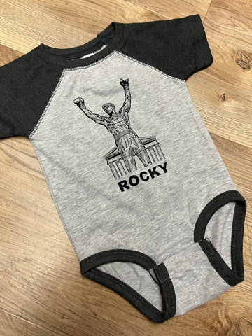 Baby Rocky Statue Onesie
