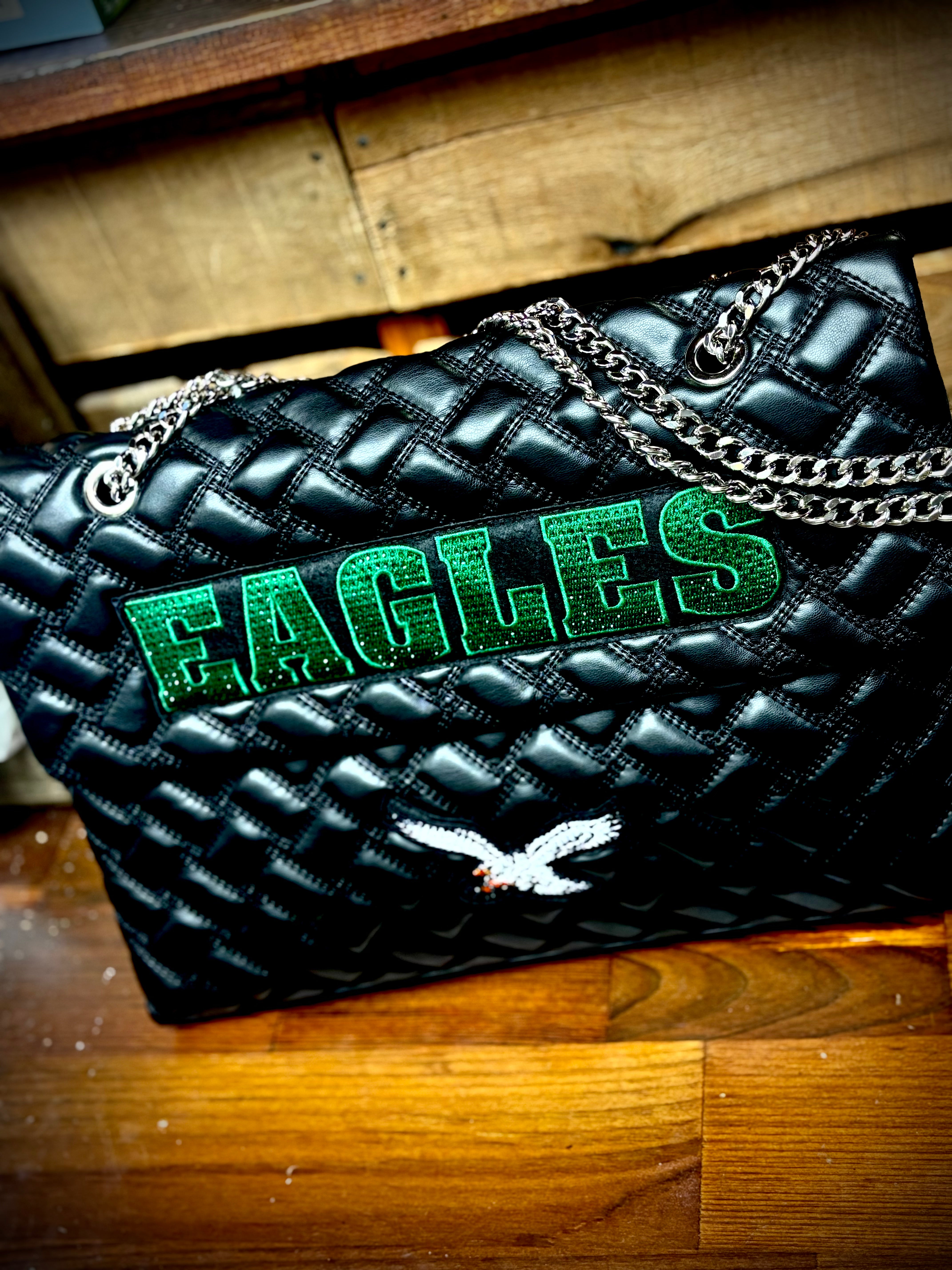 Eagles Throwback Quilted Tote