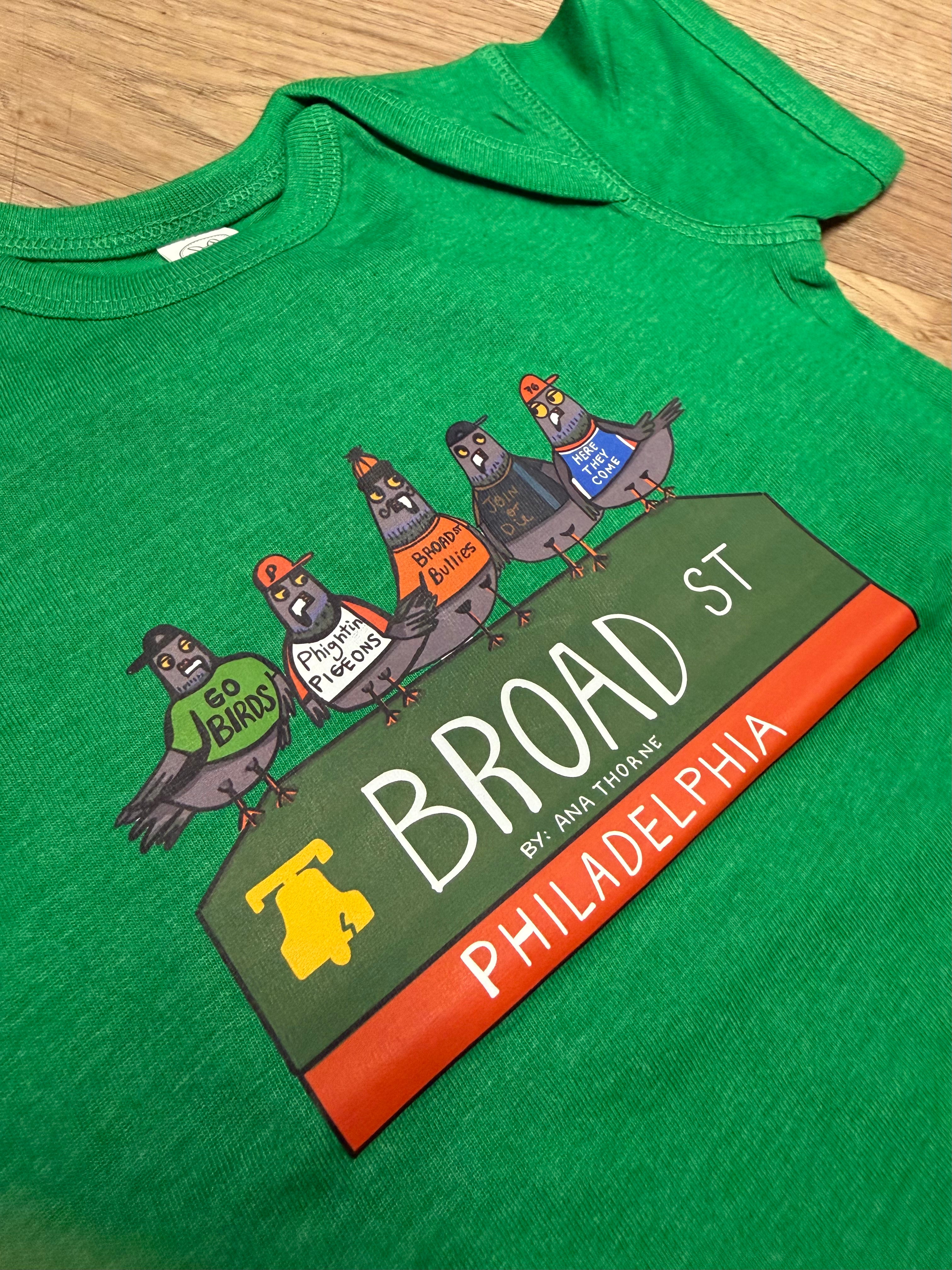 Baby Broad Street Birds Philadelphia Onesie