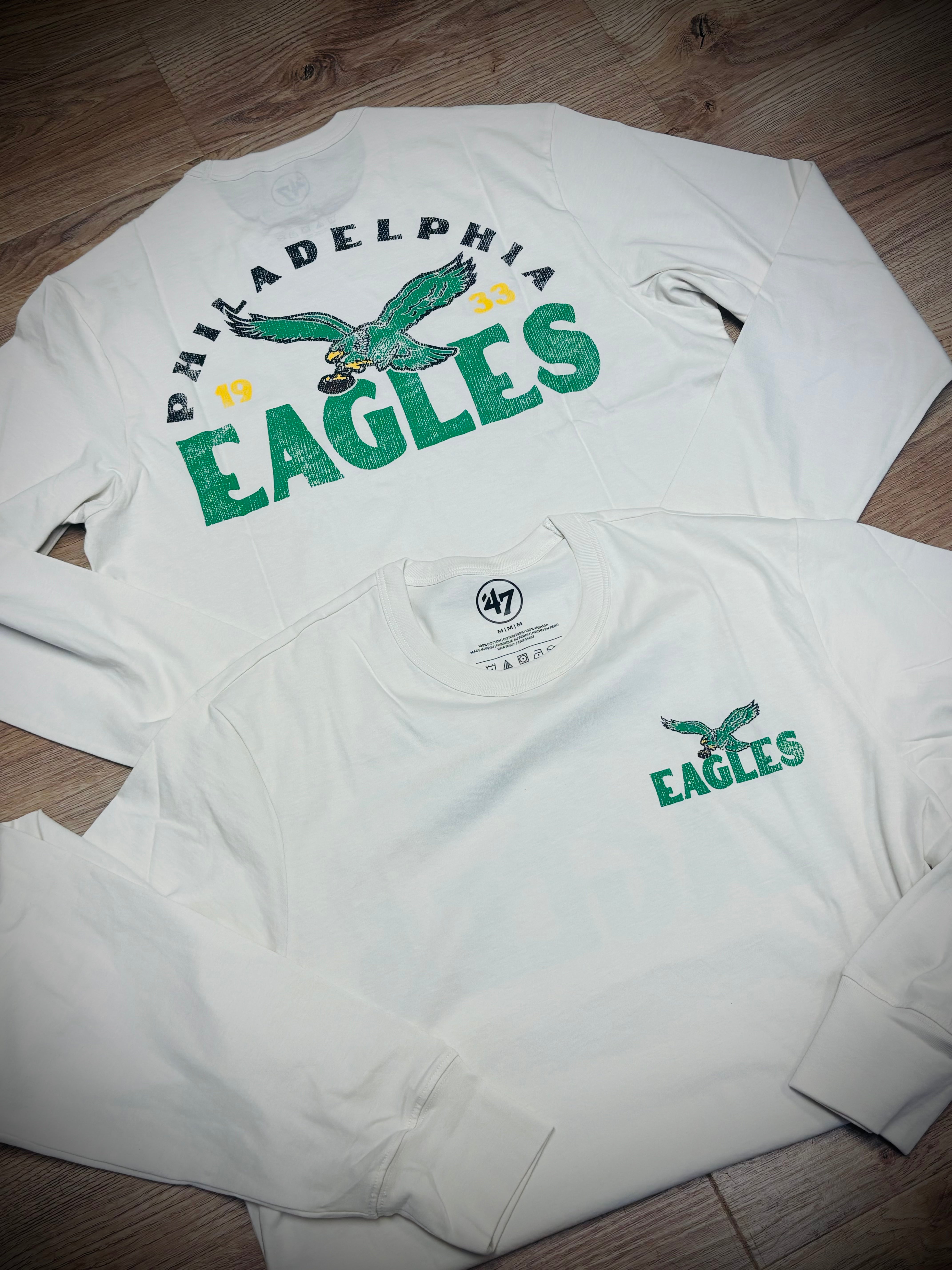 Eagles Historic Sandstone Arcitext Franklin Long Sleeve Tee