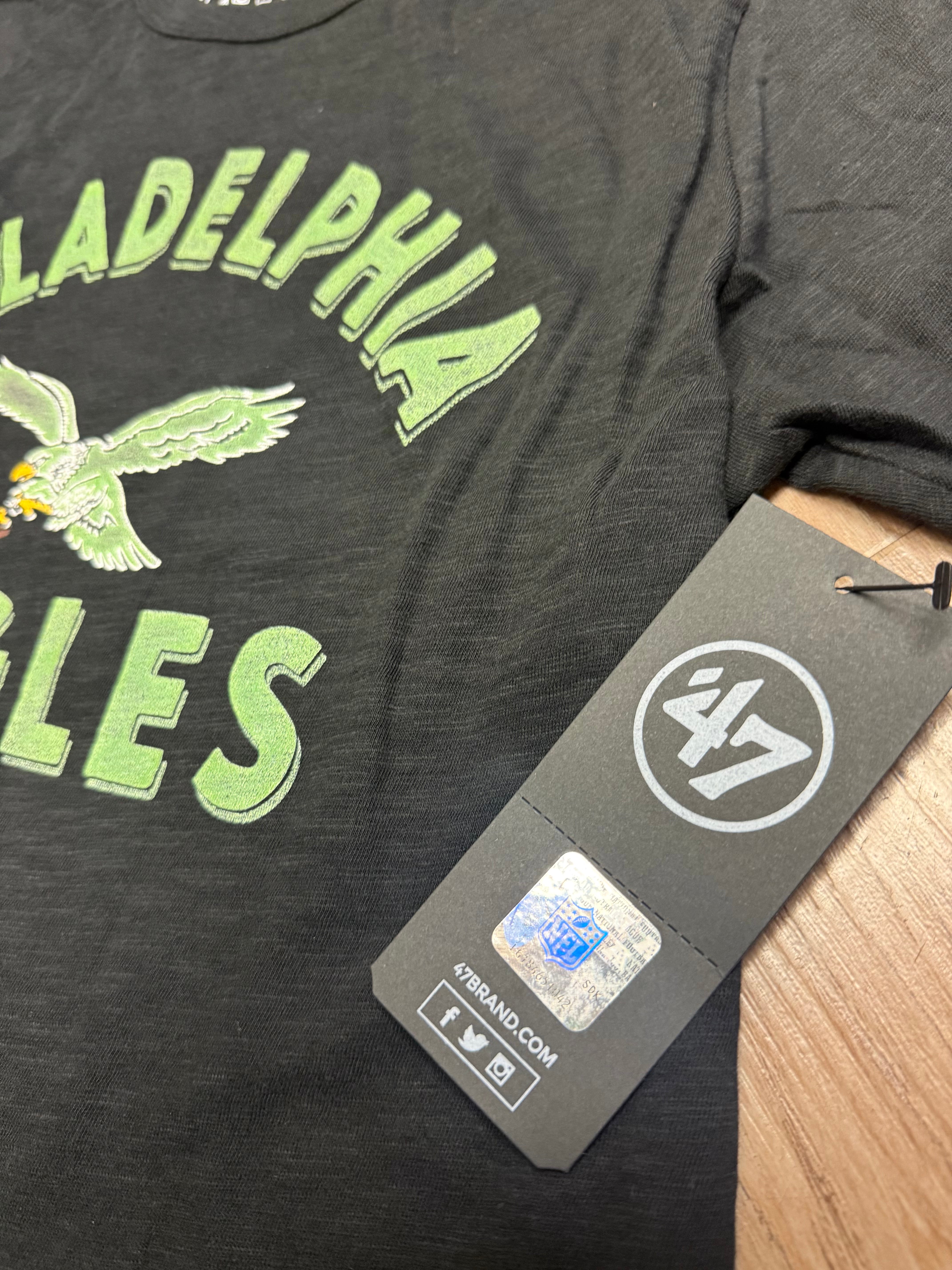 Eagles Jet Black Fade Scrum Tee
