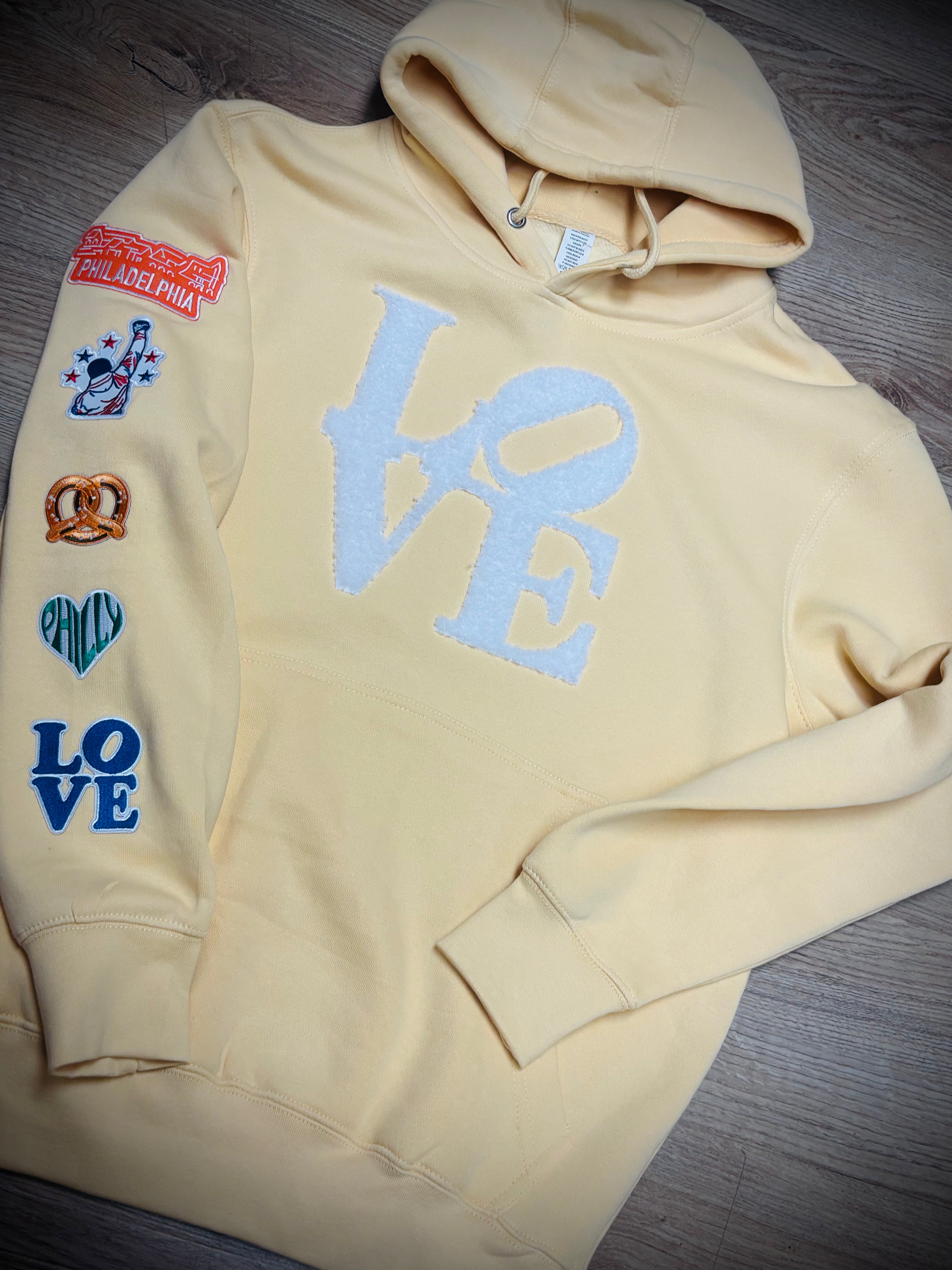 Ladies Yellow Philly Love Hoodie