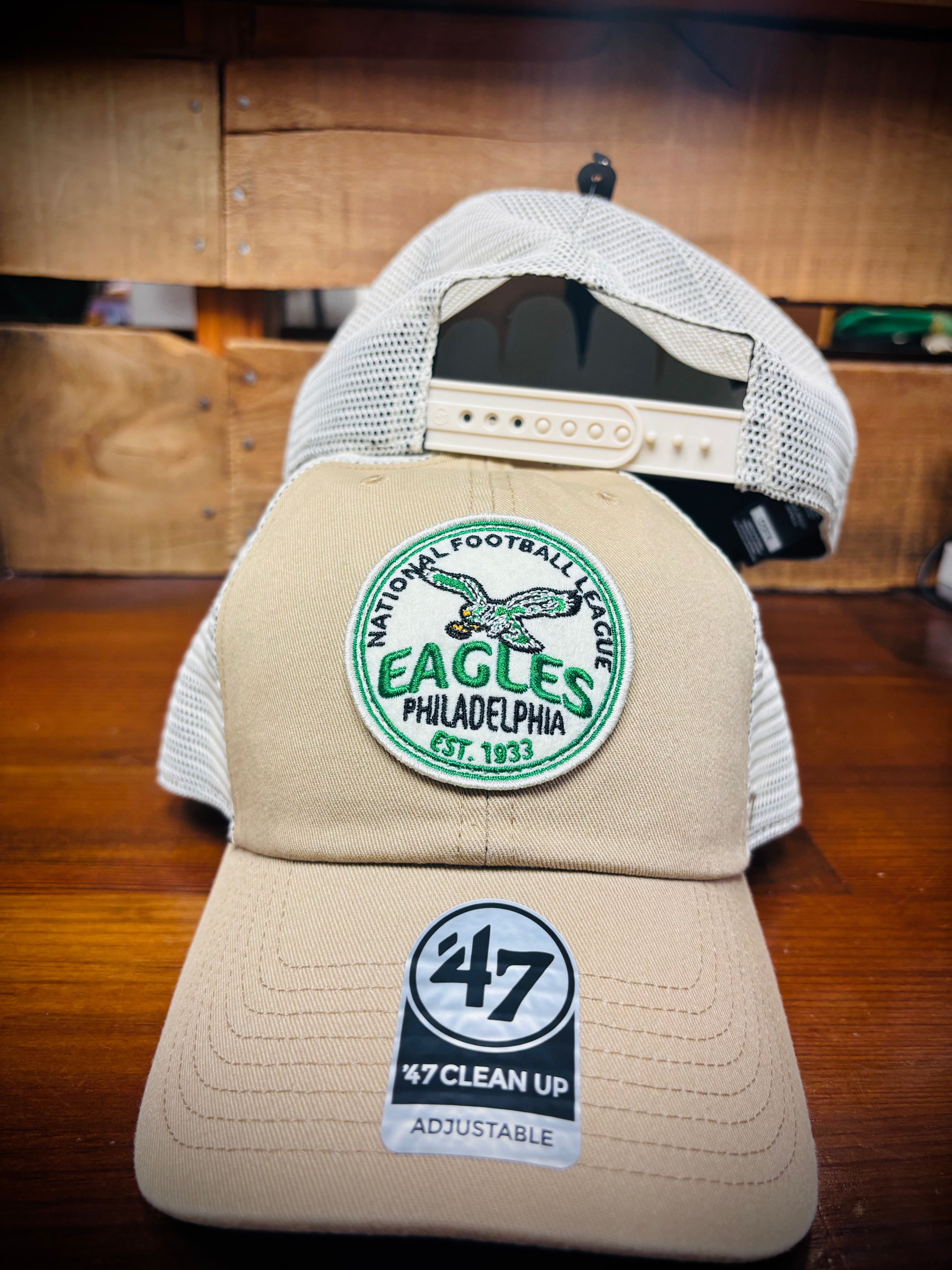 Philadelphia Eagles Historic Khaki Felton Clean Up hat