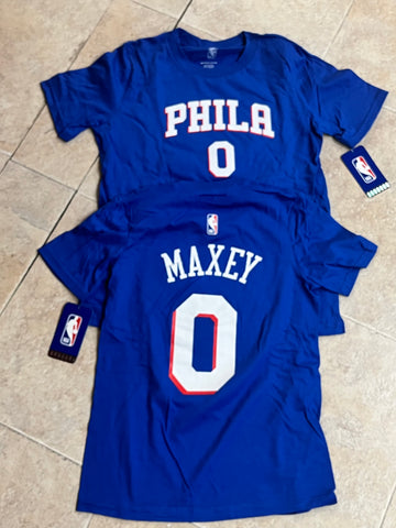 Maxey kids name and number tee