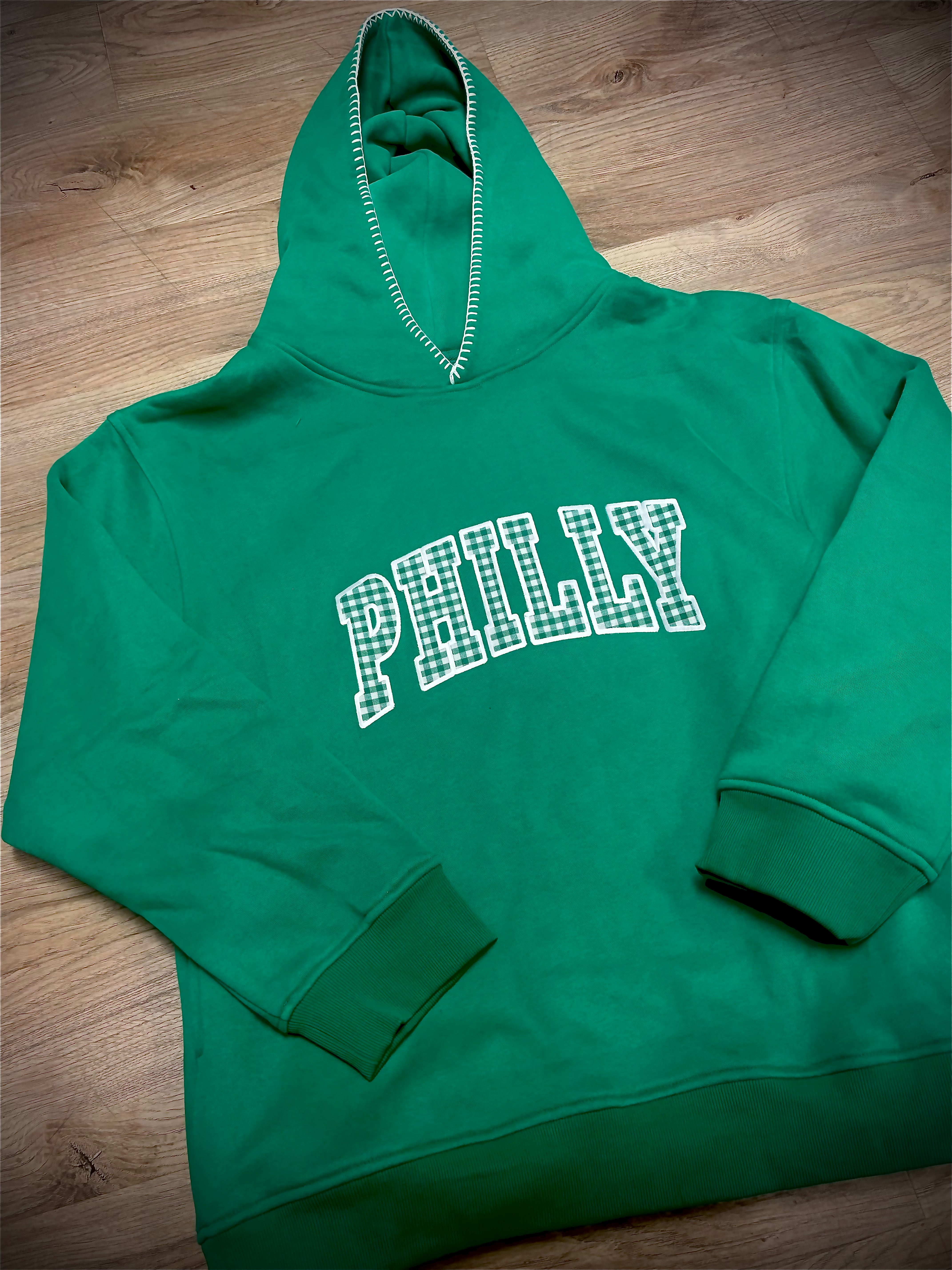 Philly Gingham Whip Stitch Hoody