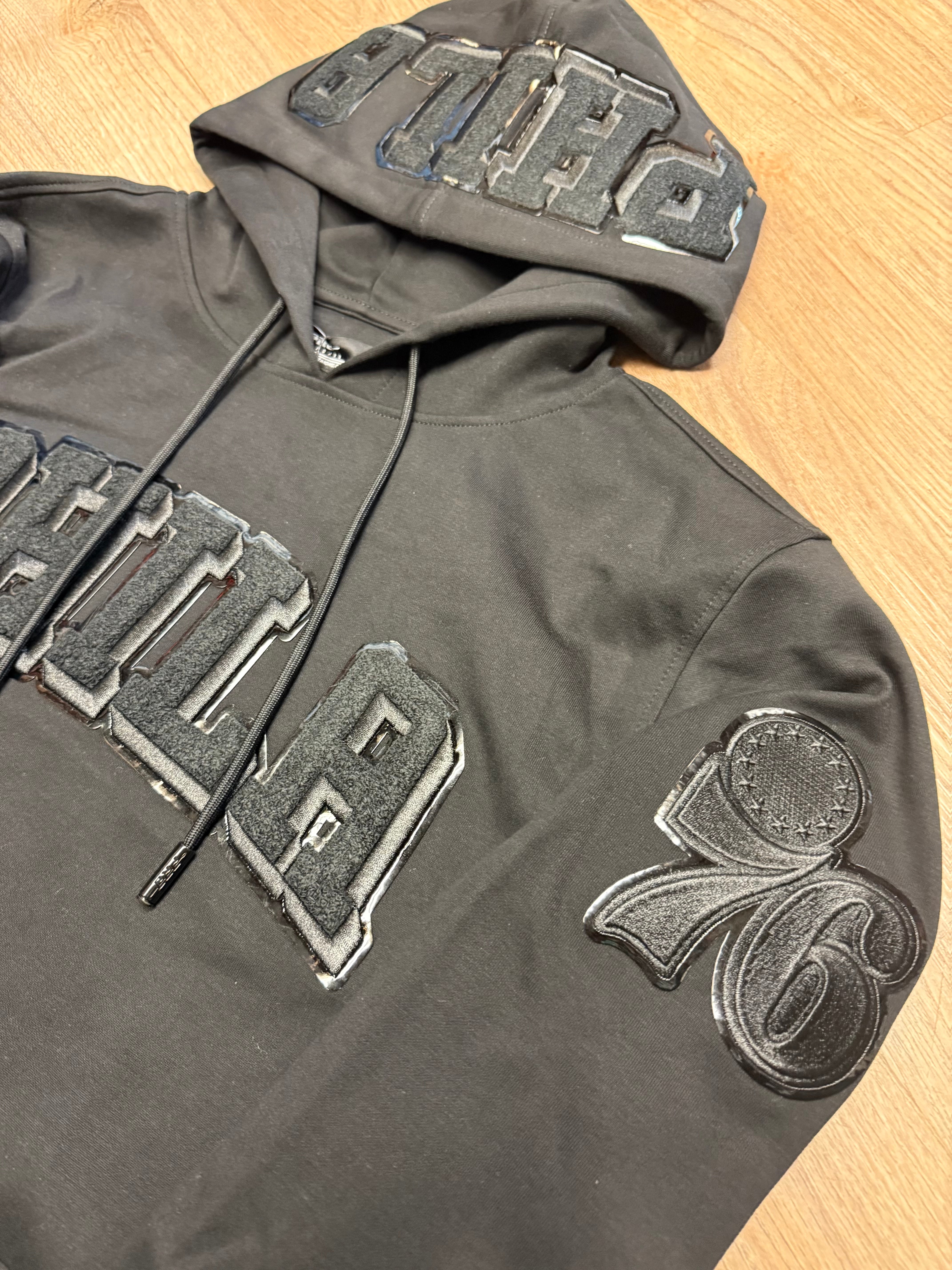 Sixers Classic Black Drip Pullover Hoodie