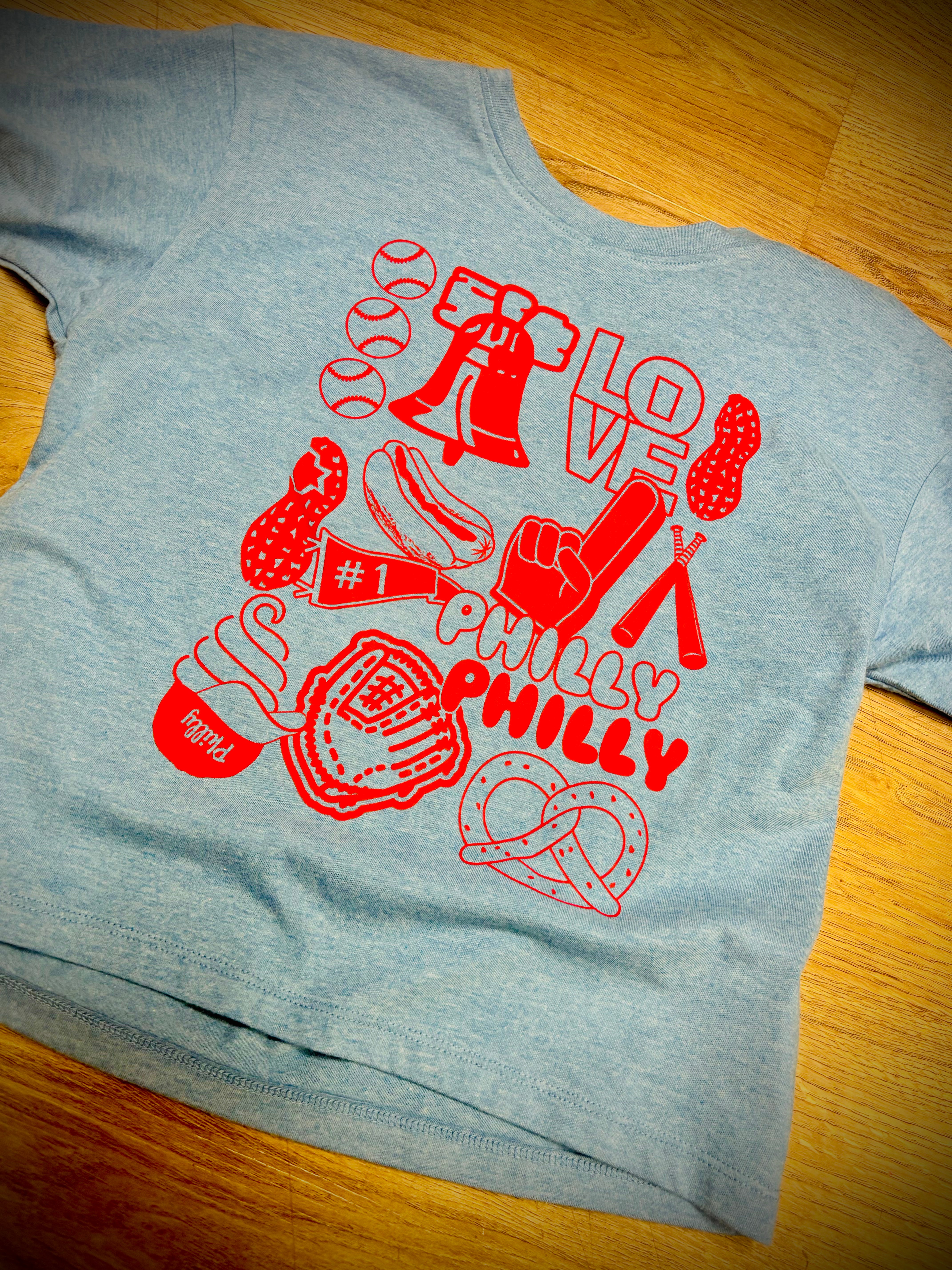 Philly Food Love Ladies Crop