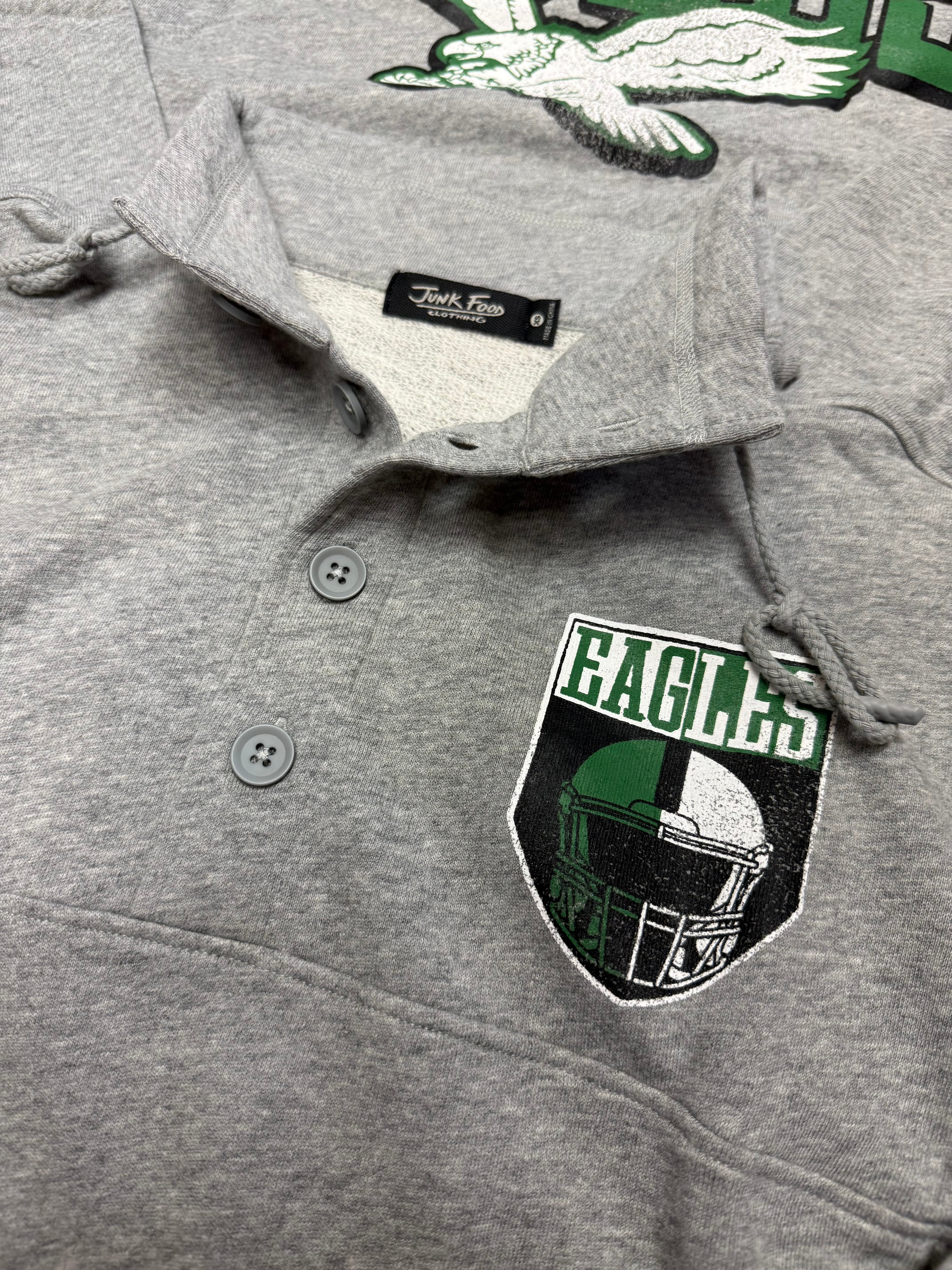 Eagles Throwback 1/4 Button Fleece Sweatshirt