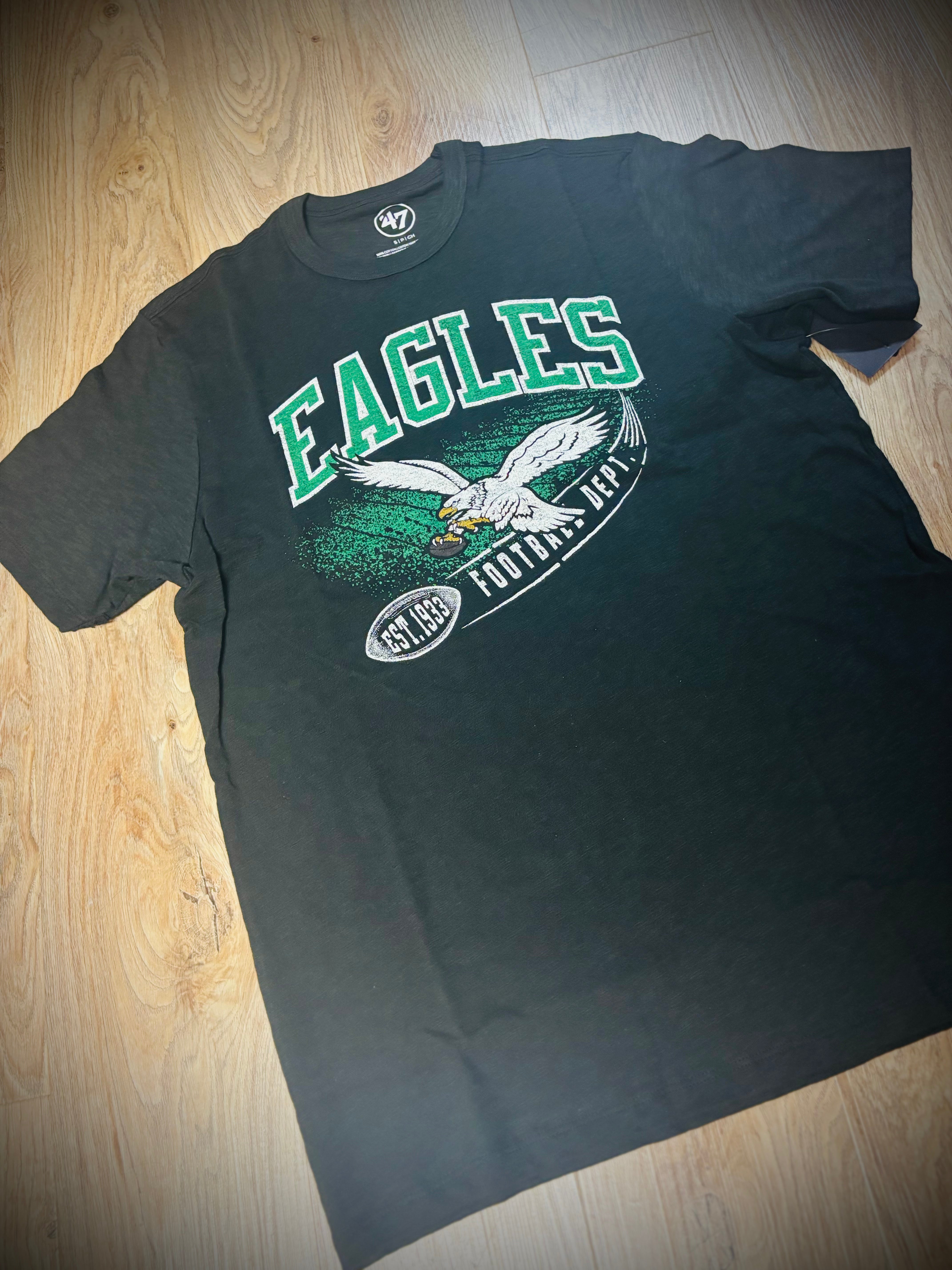 Eagles Historic Jet Black Scrum Tee