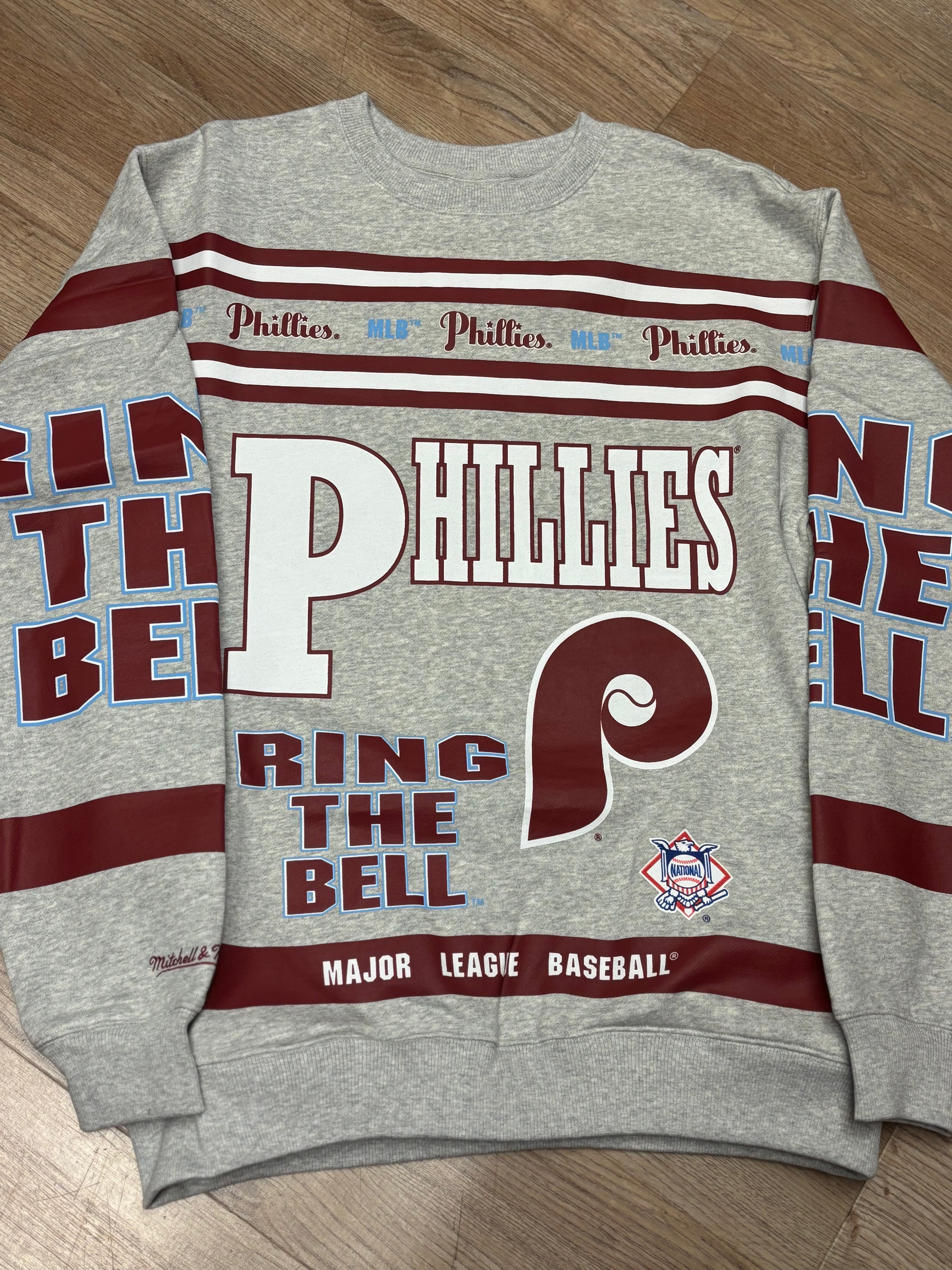 Philadelphia Phillies All Over Print Throwback Crew Sweatshirt