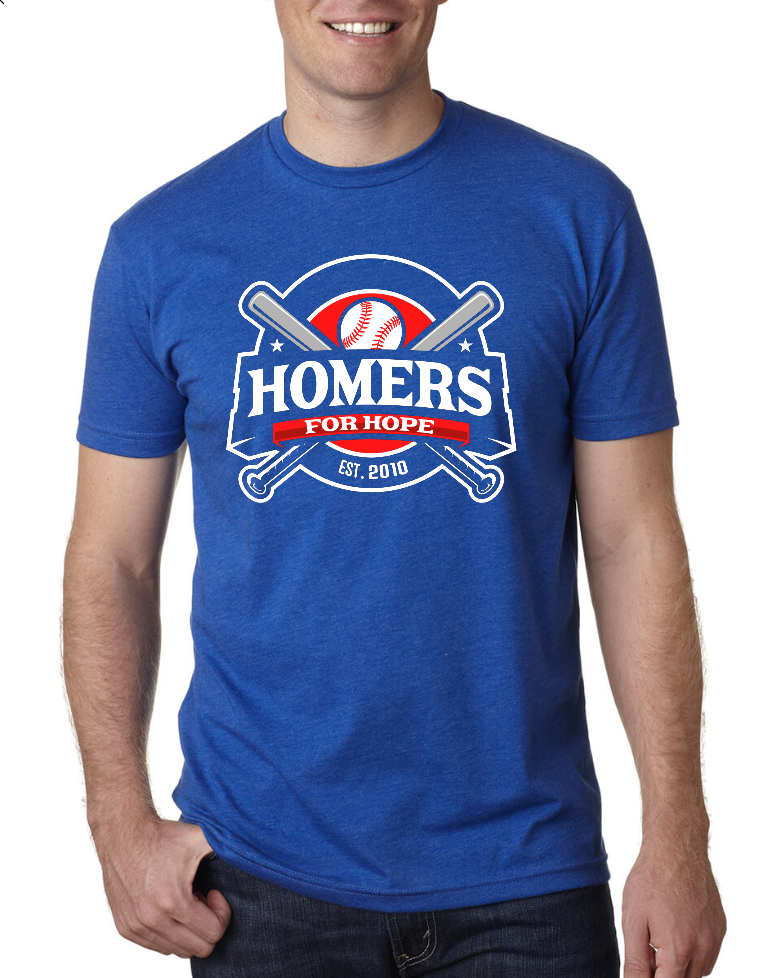 Homers for Hope Cross Bat Tee