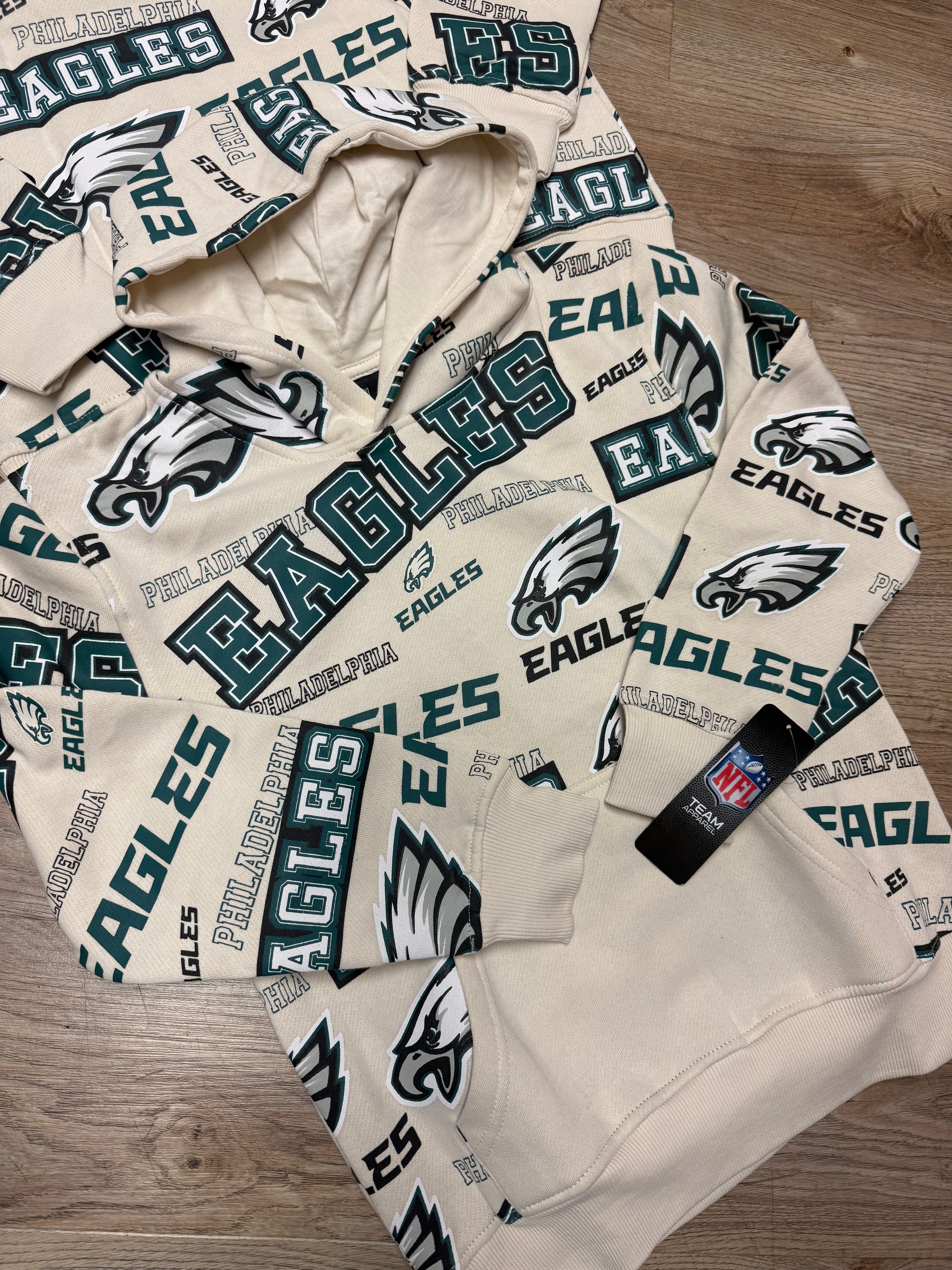 Kids Eagles All Over Shake and Bake Hoodie