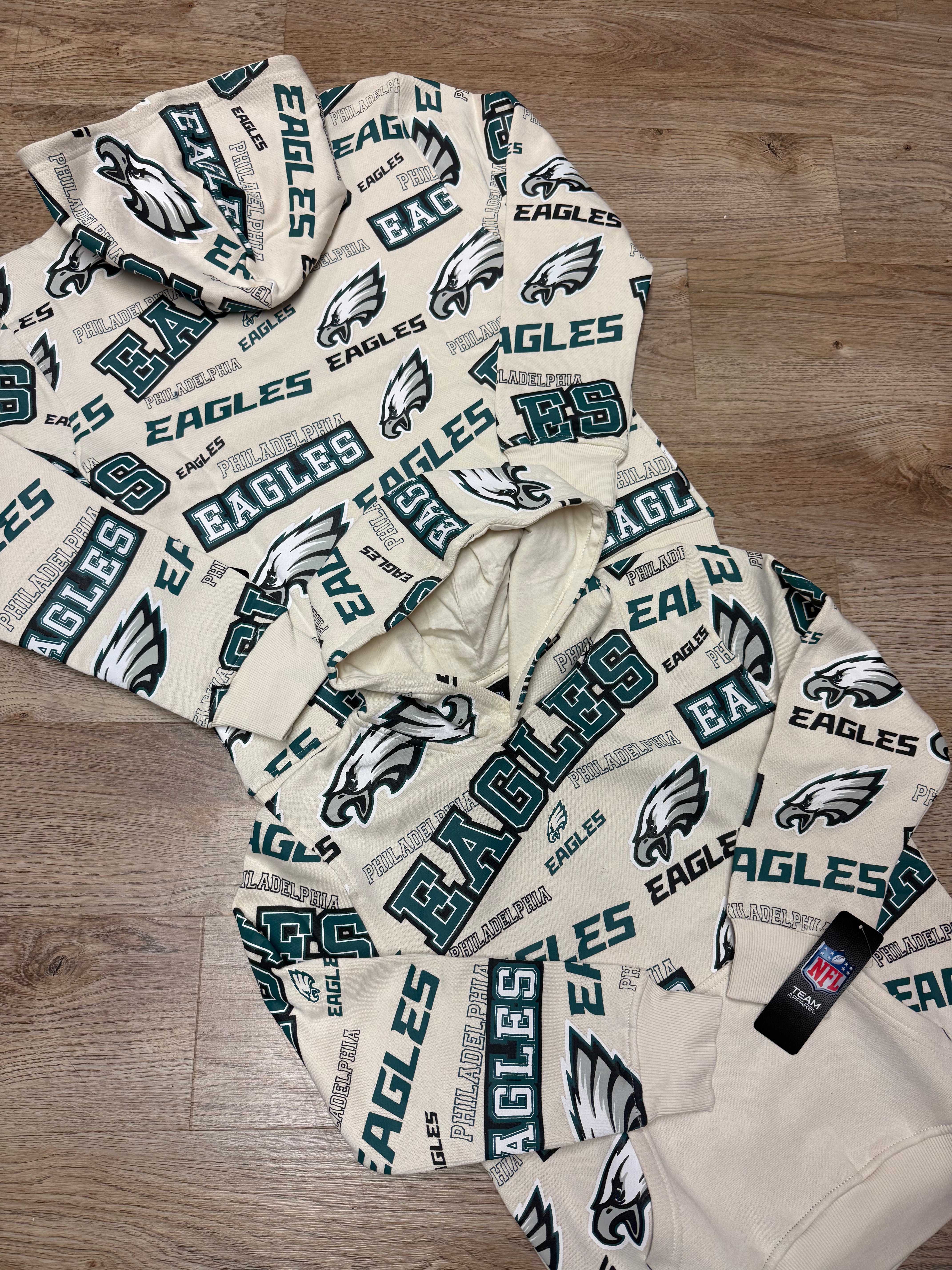 Kids Eagles All Over Shake and Bake Hoodie