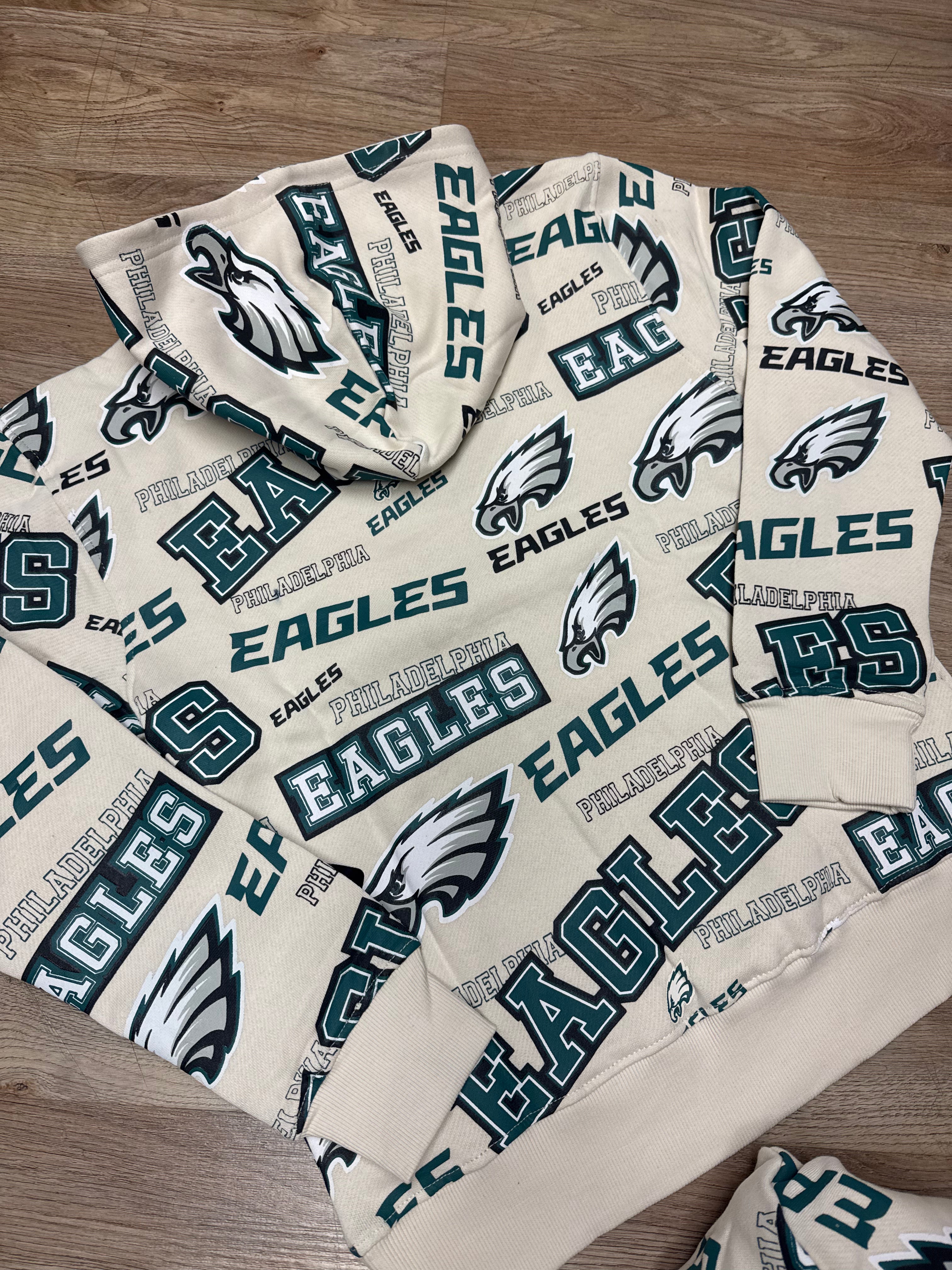 Kids Eagles All Over Shake and Bake Hoodie