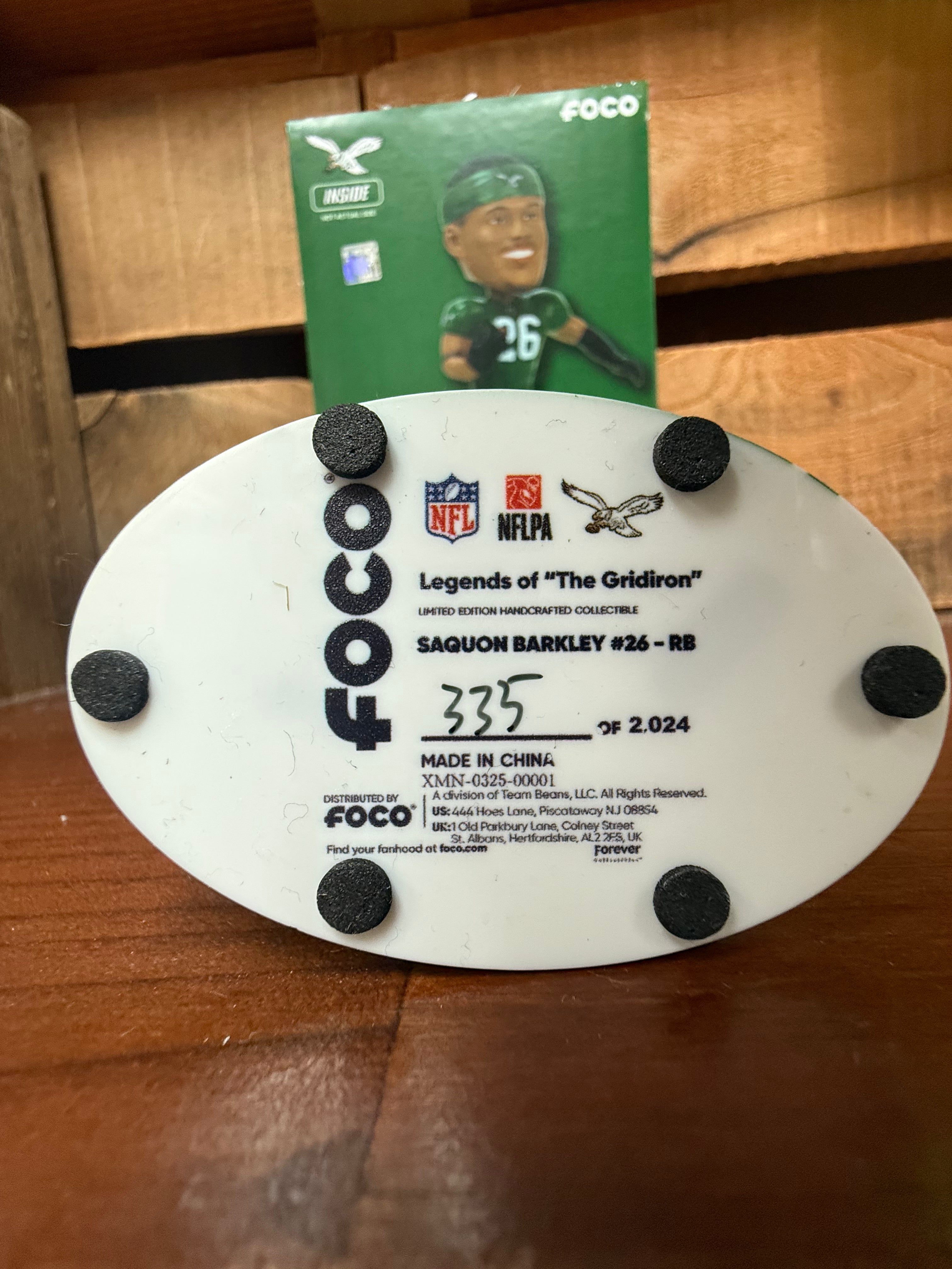 Saquon Barkley Throwback Mini Bobble Head