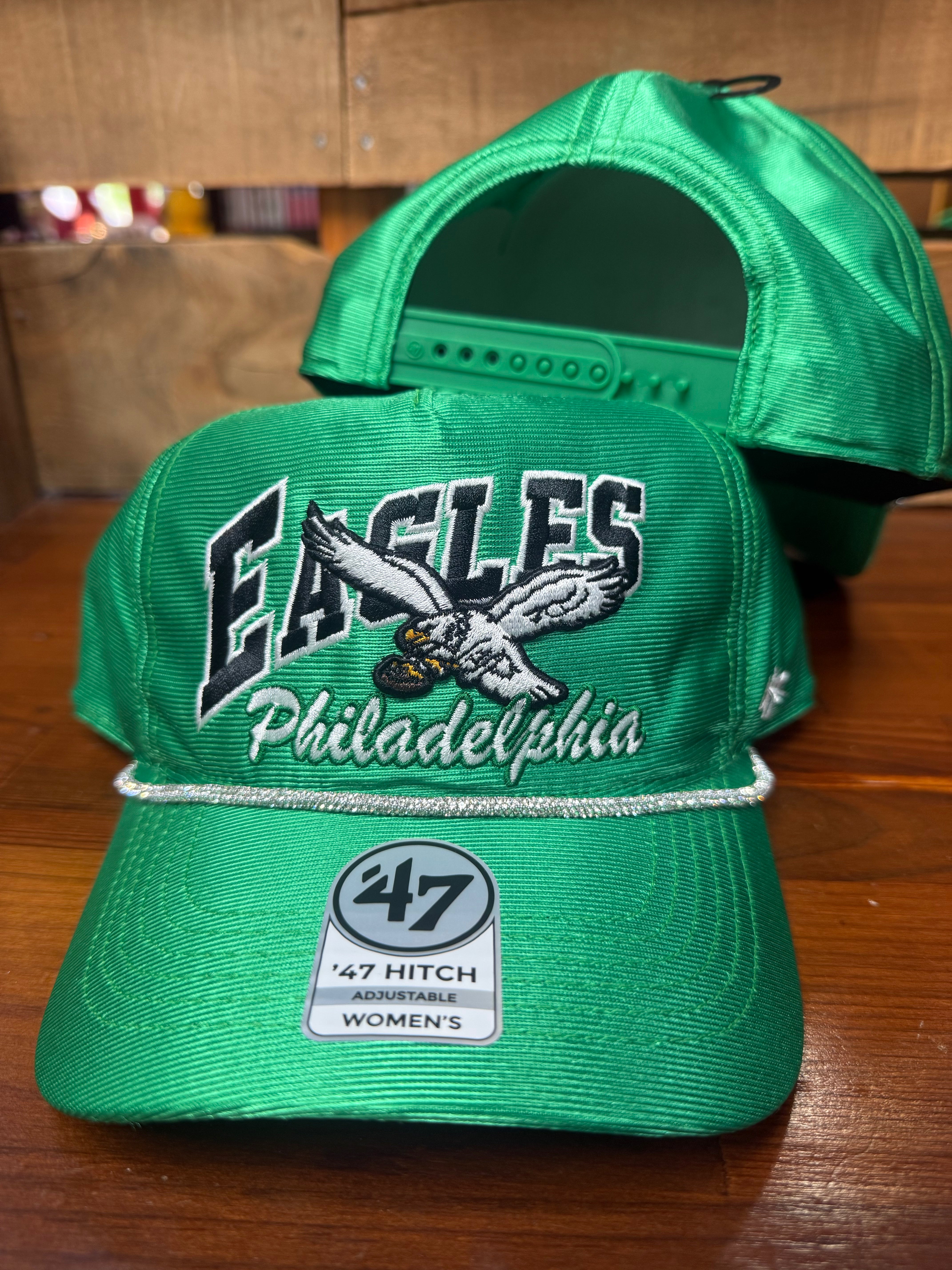 Ladies Eagles Kelly Trendy Glitter Hitch Hat
