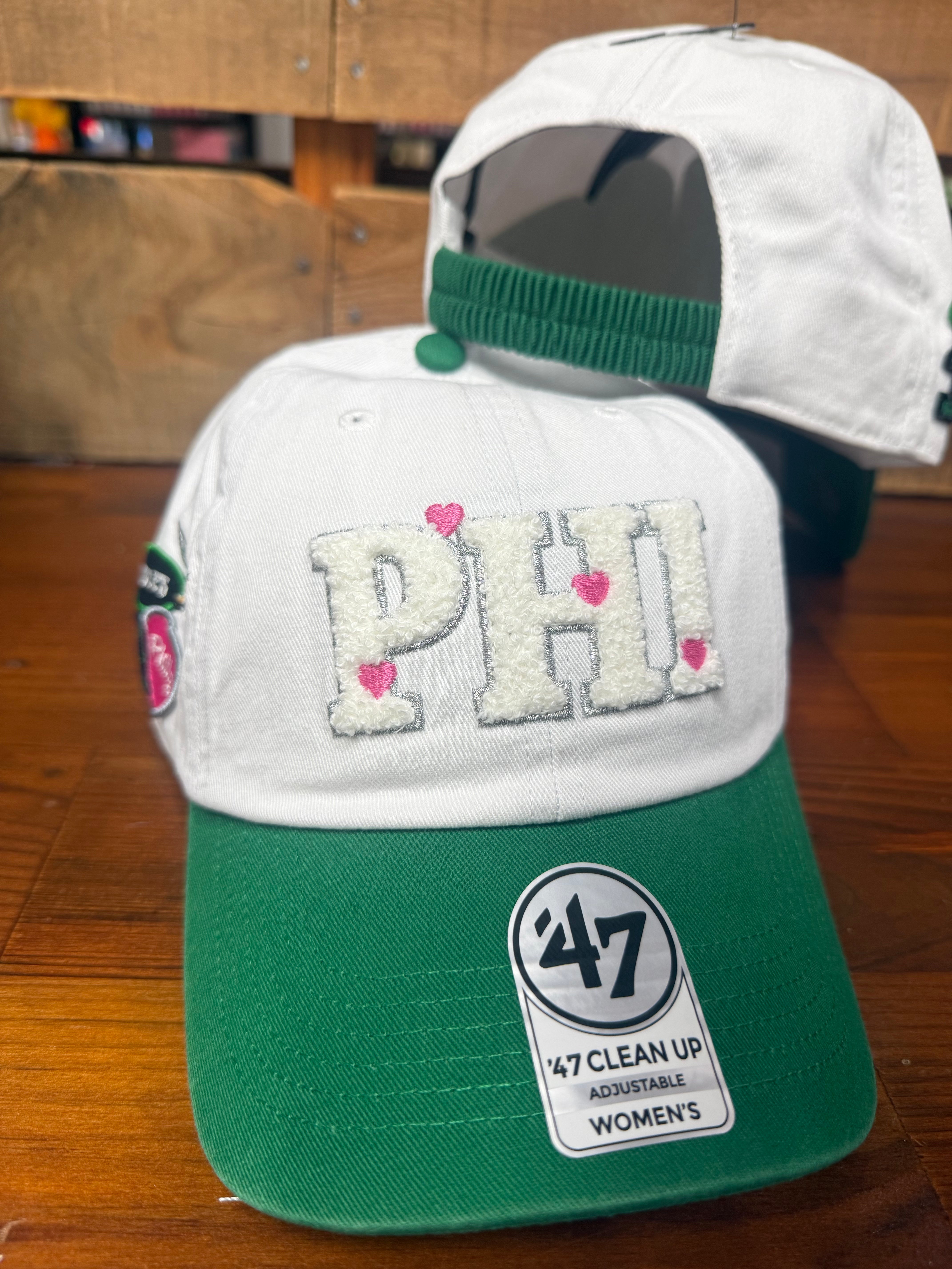 Ladies Eagles White Trendy Badge PHI Hat