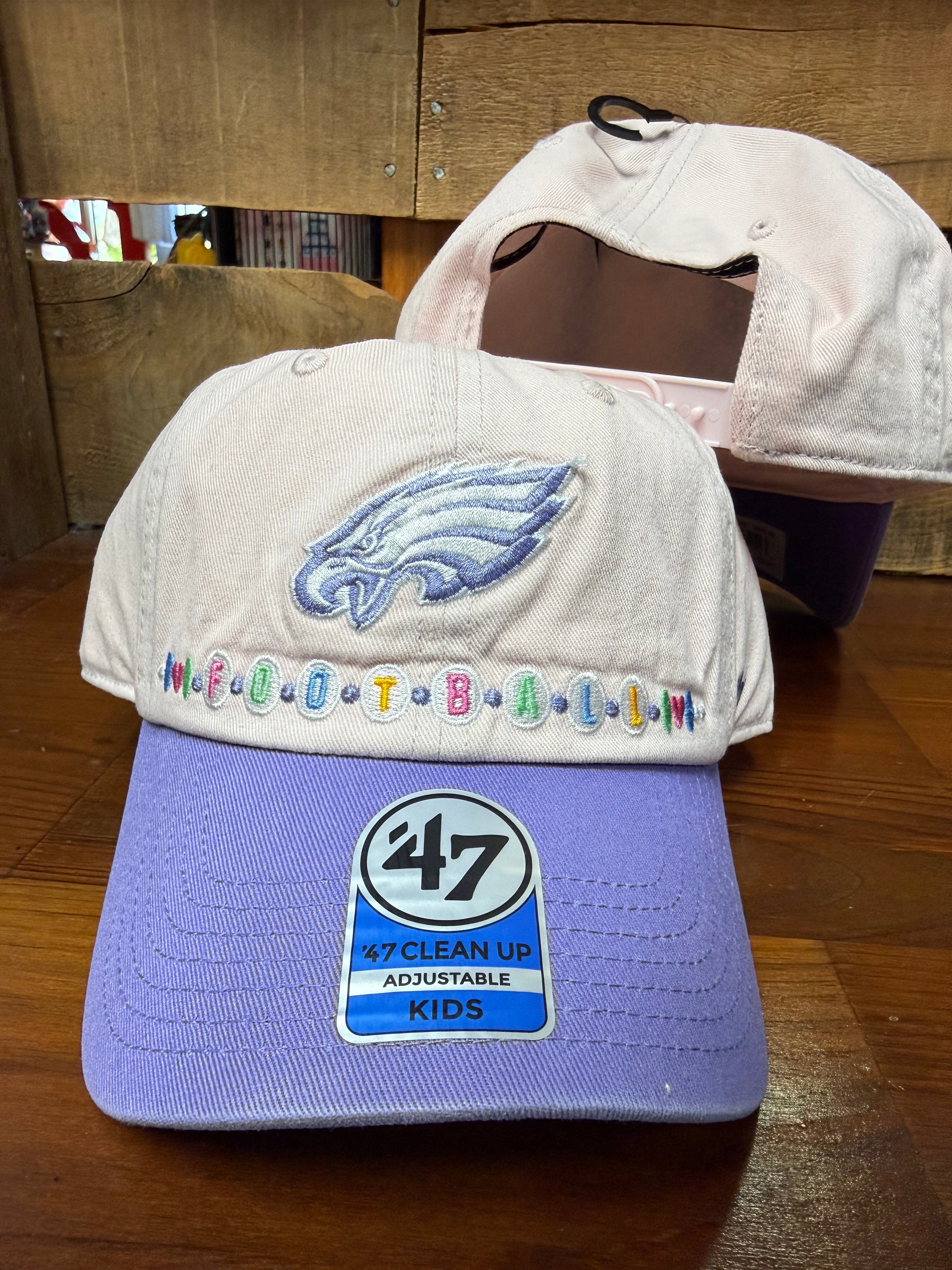 Girls Eagles Pink Friendship Cleanup Hat