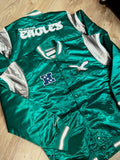 Kids Eagles Kelly Green NFC Satin Jacket