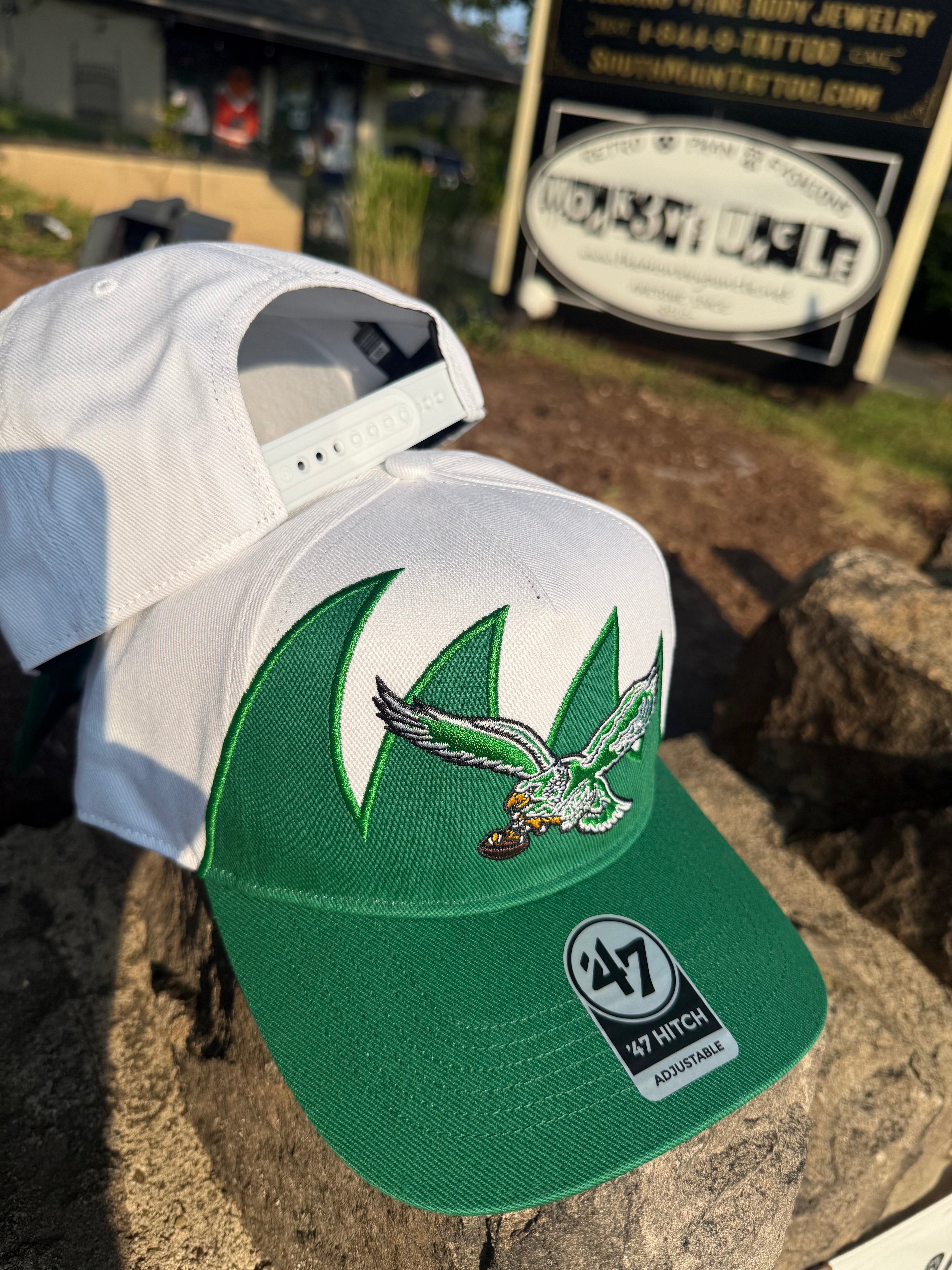 Eagles Throwback 1990’s Jagged Shark Tooth Hitch Snapback Hat
