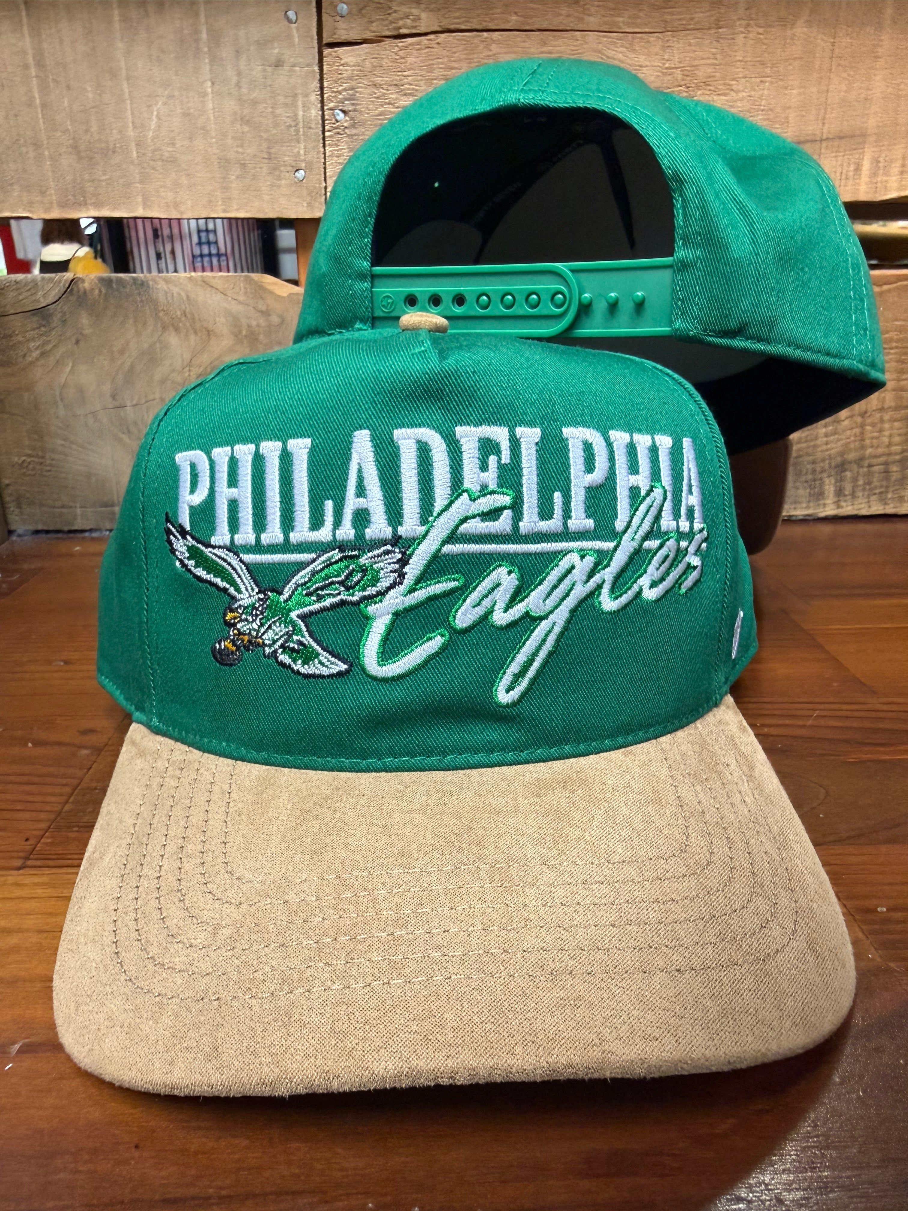 Eagles Throwback Kelly Scribe Line Hitch Snapback Hat