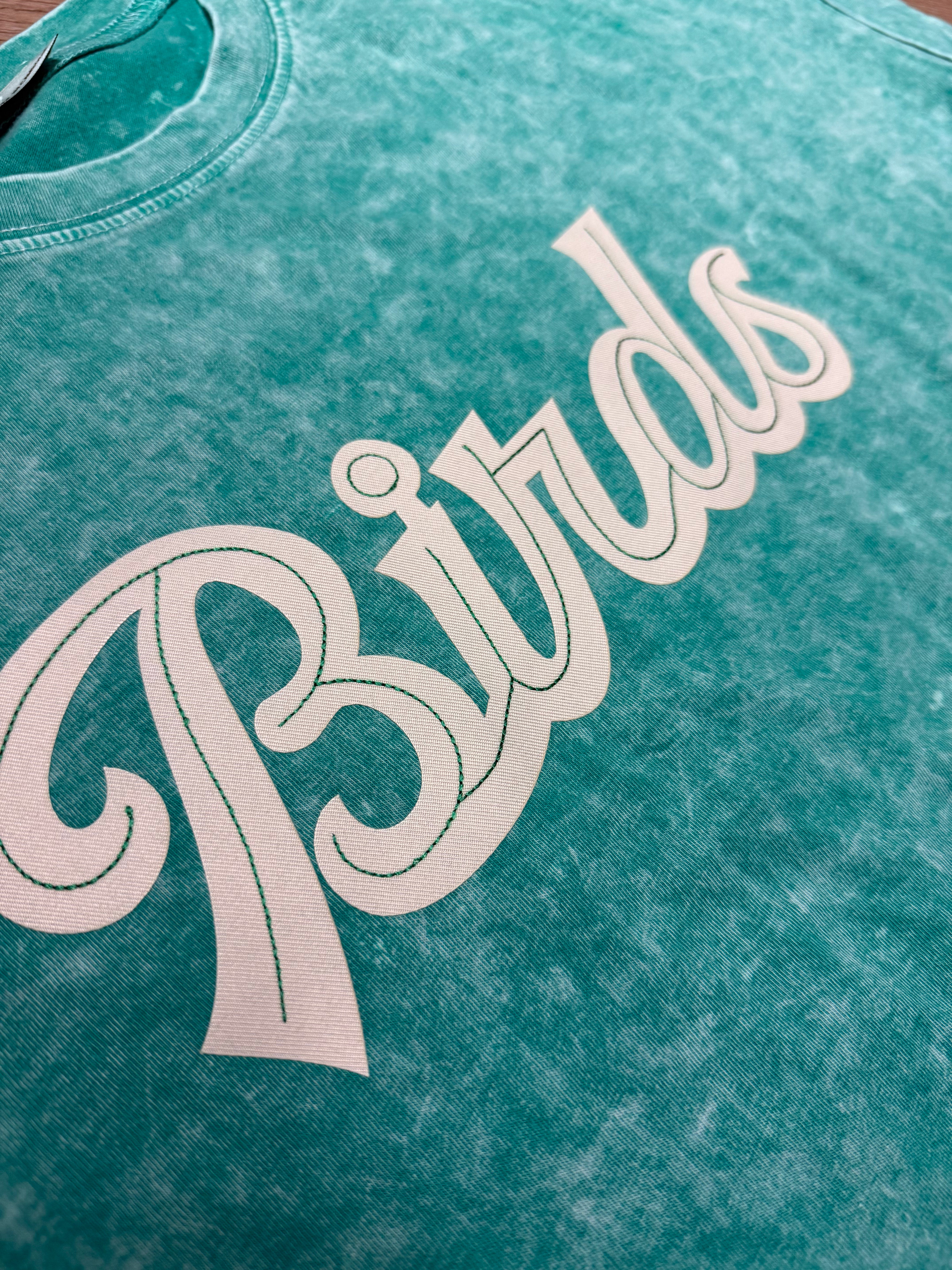 Ladies Birds Cap Sleeve Boxy Tee